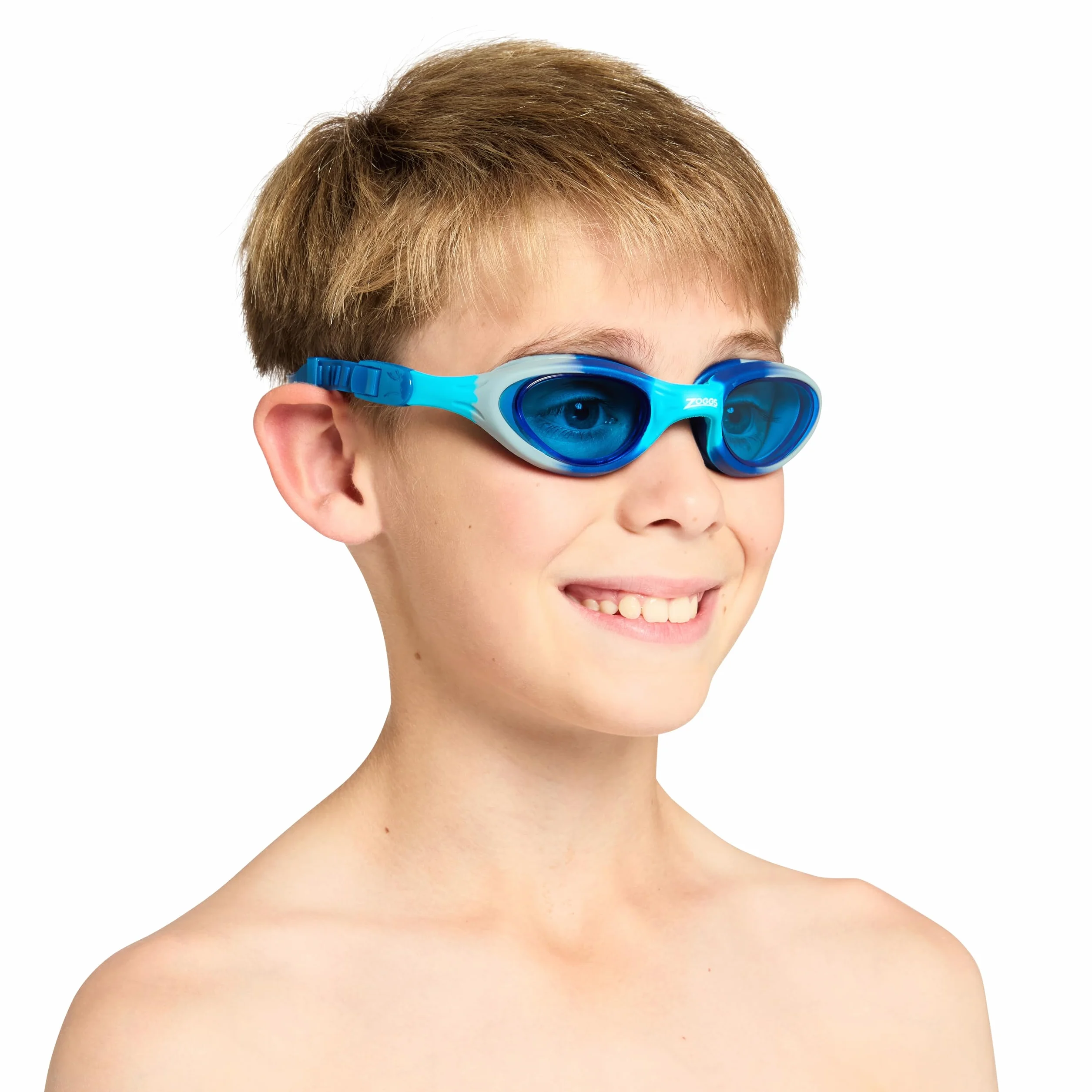 Zoggs Super Seal Gafas de Natación para Niños Antivaho Protección UV Ajuste Rápido Correa Doble Banda