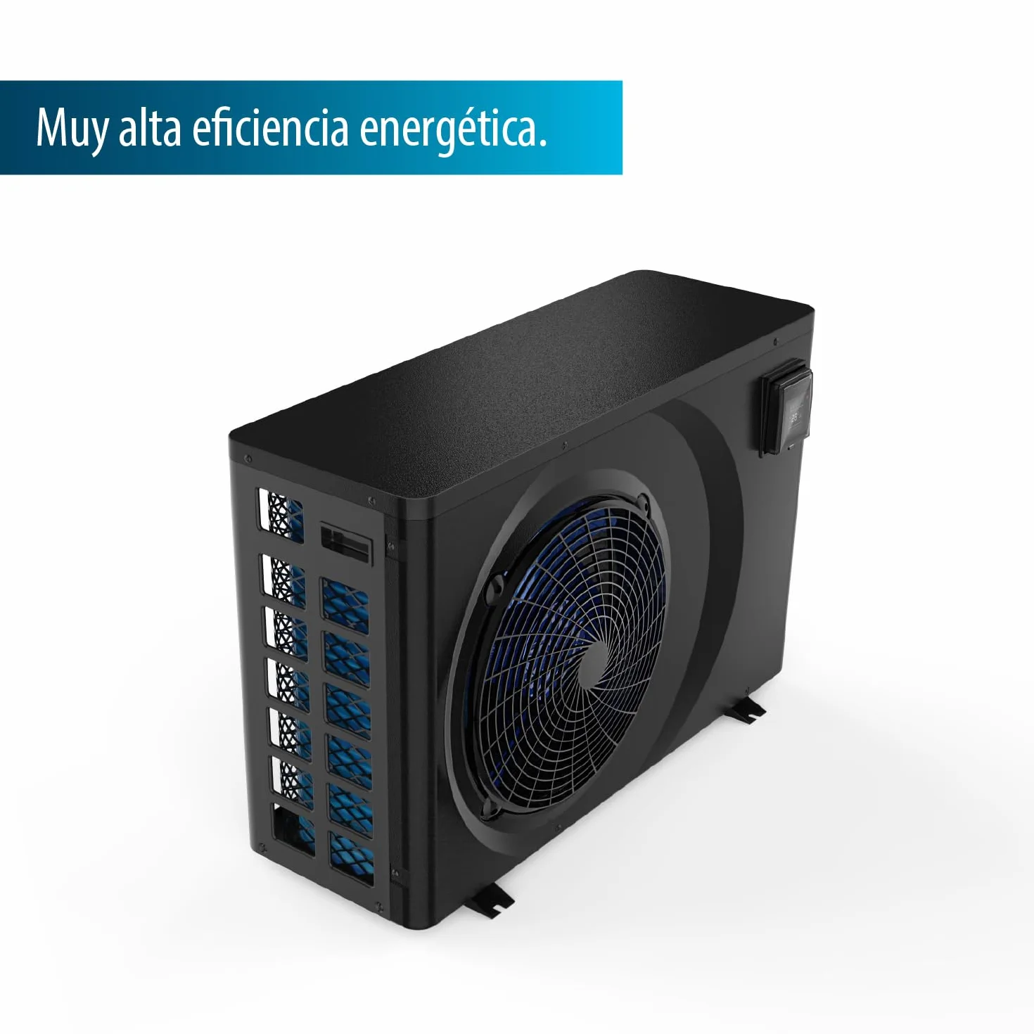 AquaForte Bomba de calor AquaForte Full Inverter 9,5 kW, 7,95 AMP, Consumo kW 0,12~1,75, Puede enfriar y calentar a la vez, Adecuada para piscinas de entre 20 y 40 m3, 39 kg, 896 x 353 x 644 mm