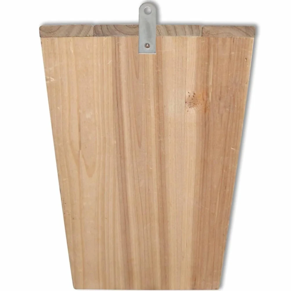 vidaXL 2X Madera Maciza Nidos Cajas Muerciélagos Refugio Acceso Fácil Jardín