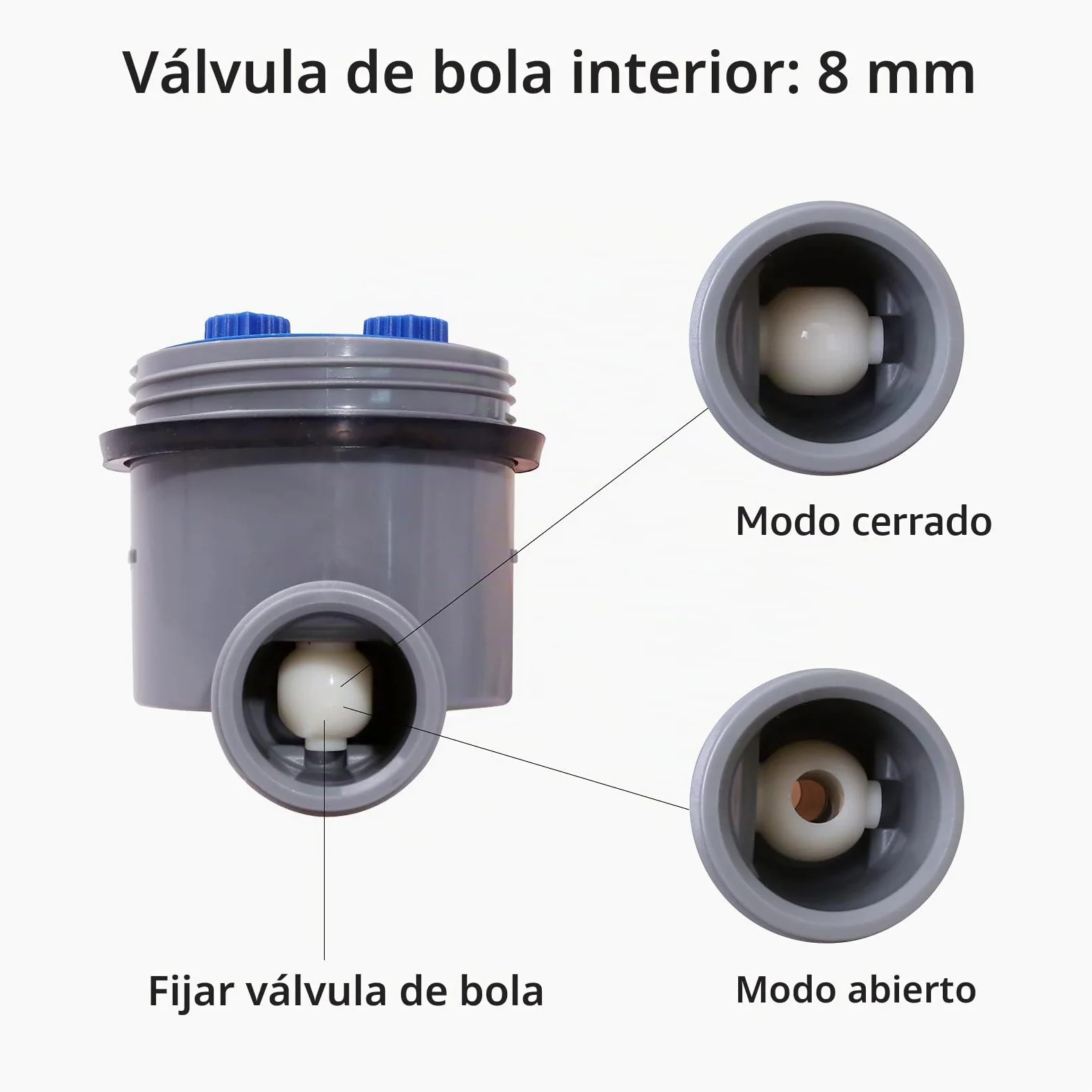Reloj de riego de jardín con válvula de bola, actualización de computadora de agua, no se requiere presión de agua..