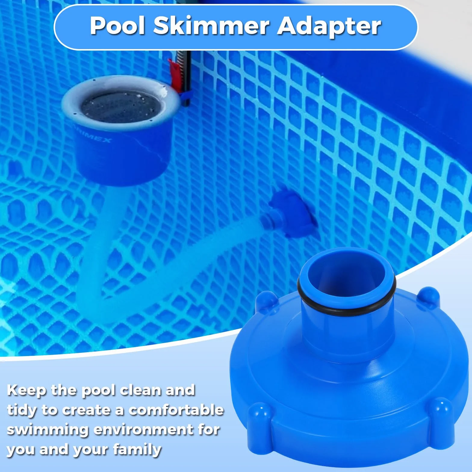Adaptador para Aspiradora de Piscina, Piezas para Aspiradora De Piscina, Accesorios Piscina, Accesorios para Adaptador De Piscina, Accesorios para Filtros de Piscinas de Verano (Azul 1)