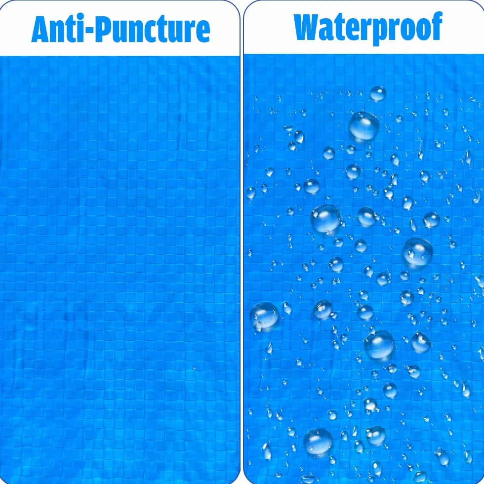 Paño para el Suelo de la Piscina, Alfombrilla Rectangular para Piscina, Alfombra Piscina, Duradera, Resistente al Agua, 295x206cm