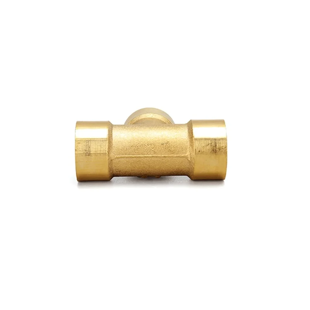 Conector de Toque de Manguera, 1 Conector Adaptador de instalación de tuberías de latón de Tres vías, Utilizado for Rosca Interna de 1/8 "1/4" 3/8 "1/2" 3/4 "1" de decoración del hogar Agua