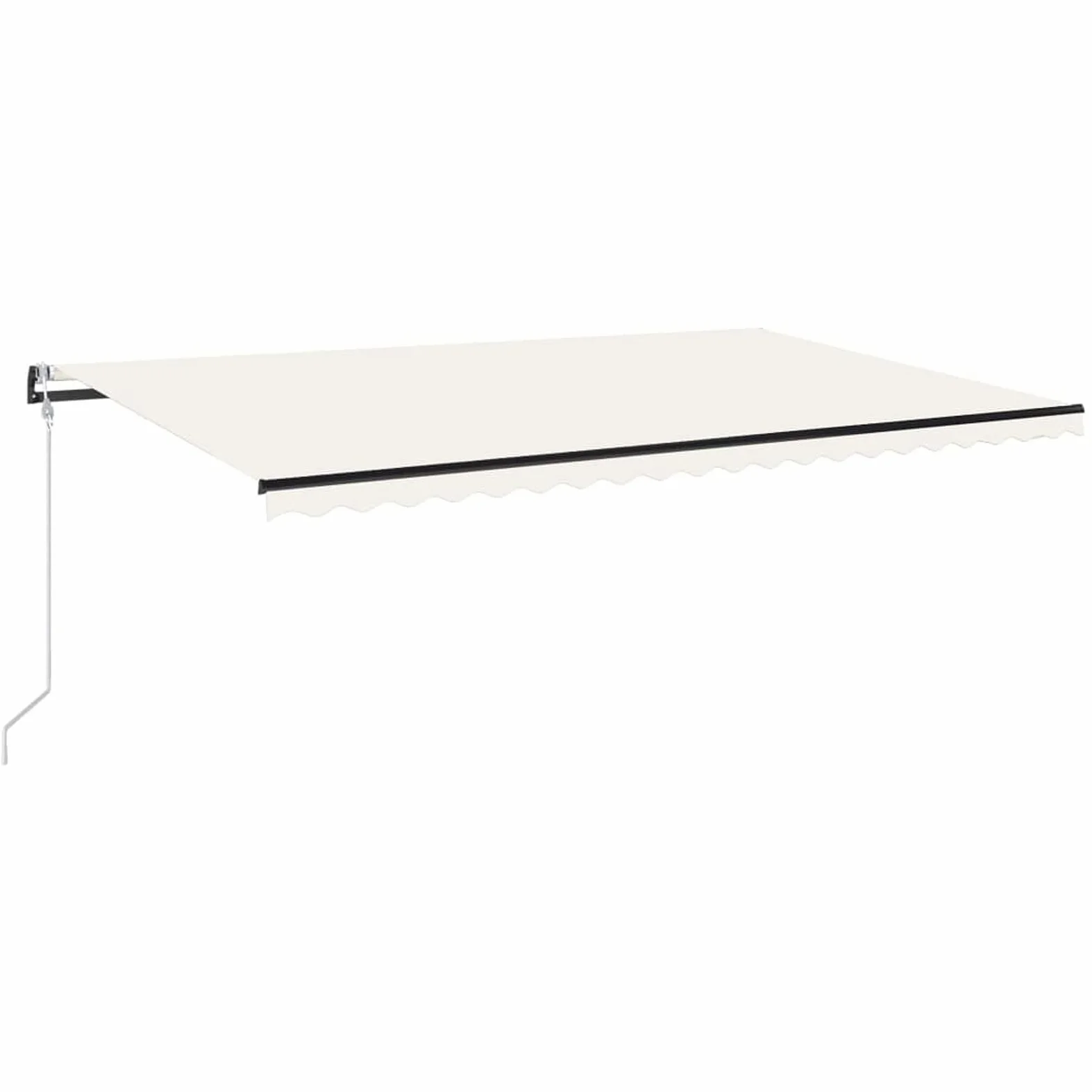 Toldo automático con LED y Sensor de Viento Crema 500x300 cm toldos Exterior terraza Vela toldo Solar Exterior Jardin Telas para toldos