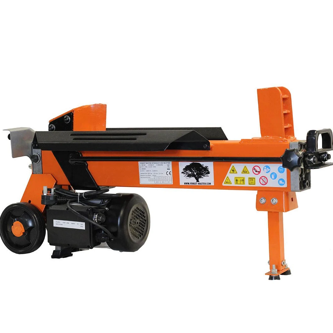 Forest Master 7 toneladas Separador de Madera Eléctrico Duocut Banco de Trabajo FM10D-7-TC Rojo