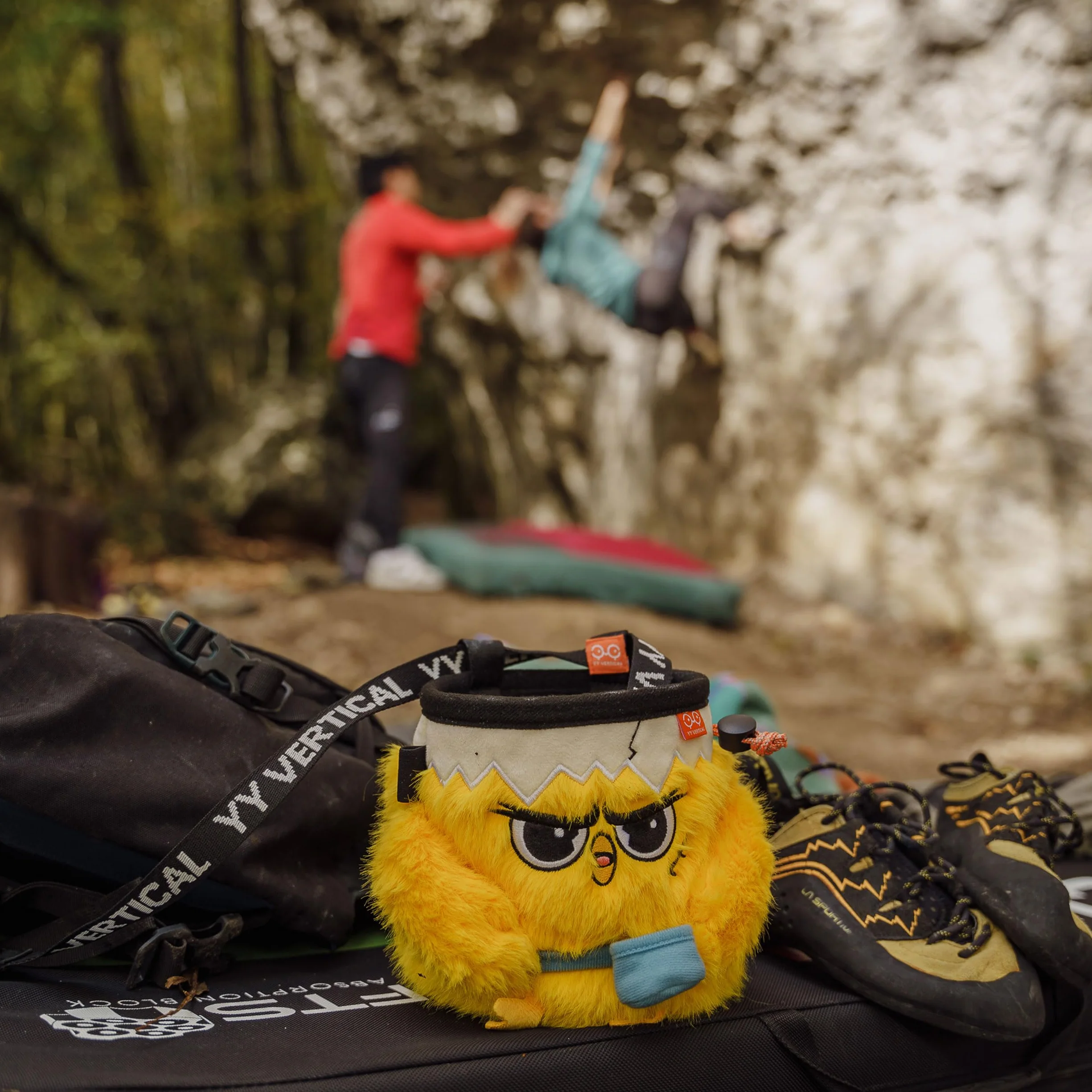 YY Vertical Bolsa de tiza para escalada en roca para adultos y niños