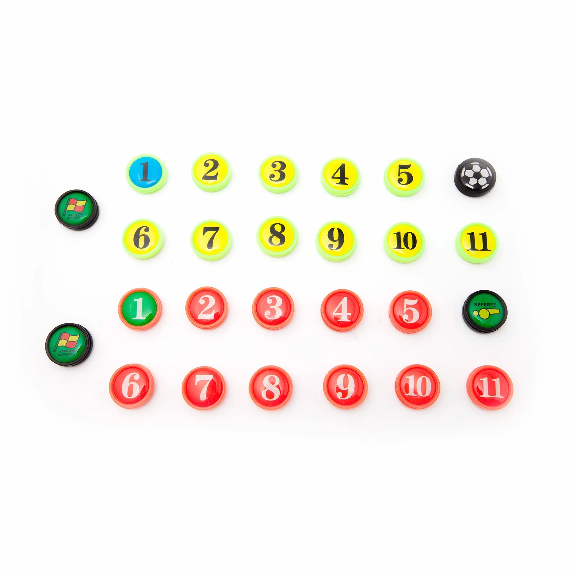 Fichas Imantadas Fútbol, Juego de 26 Imanes Magnéticos 1,4 cm