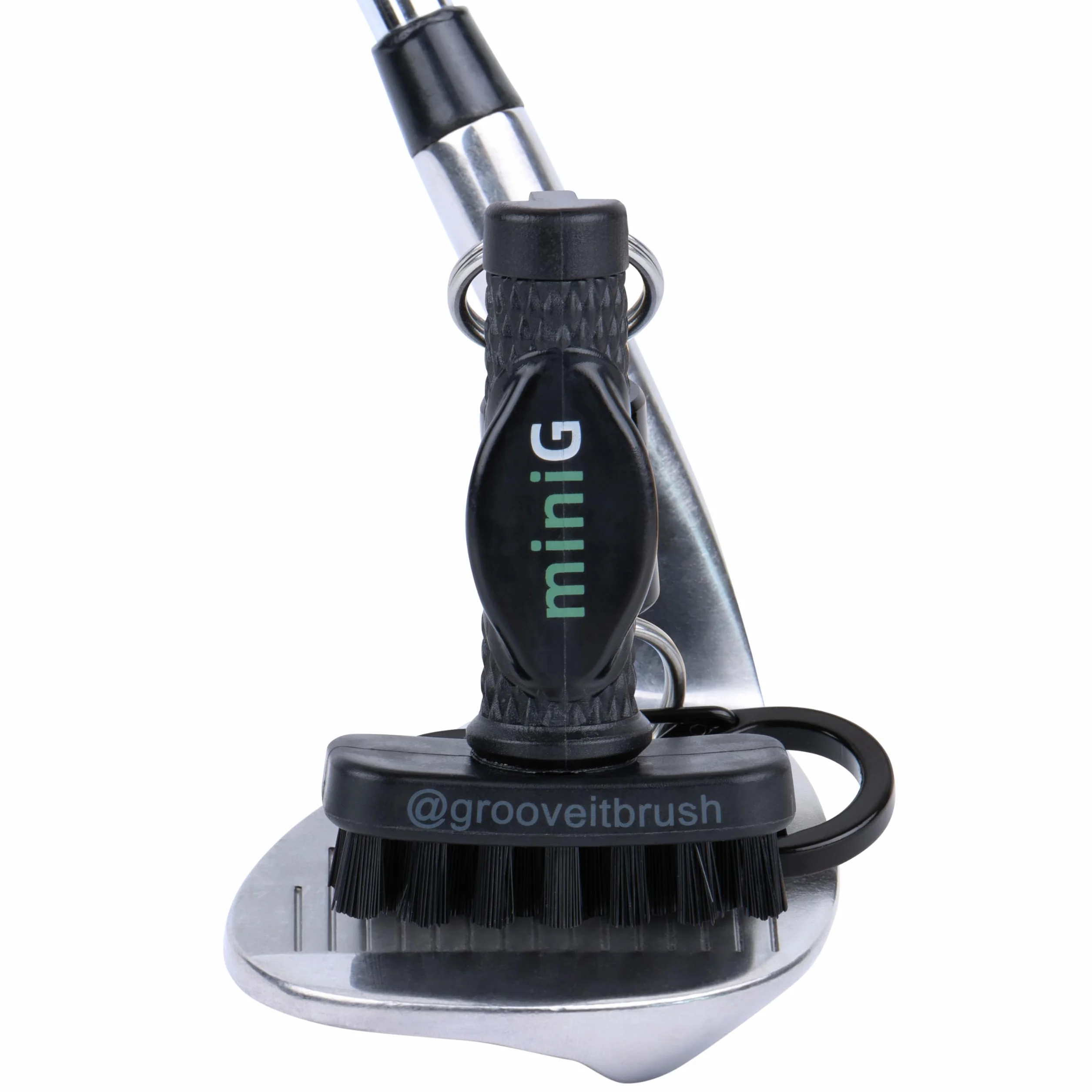 Grooveit Mini G The Dry Scrubber Cepillo de Limpieza para Palos de Golf, Negro