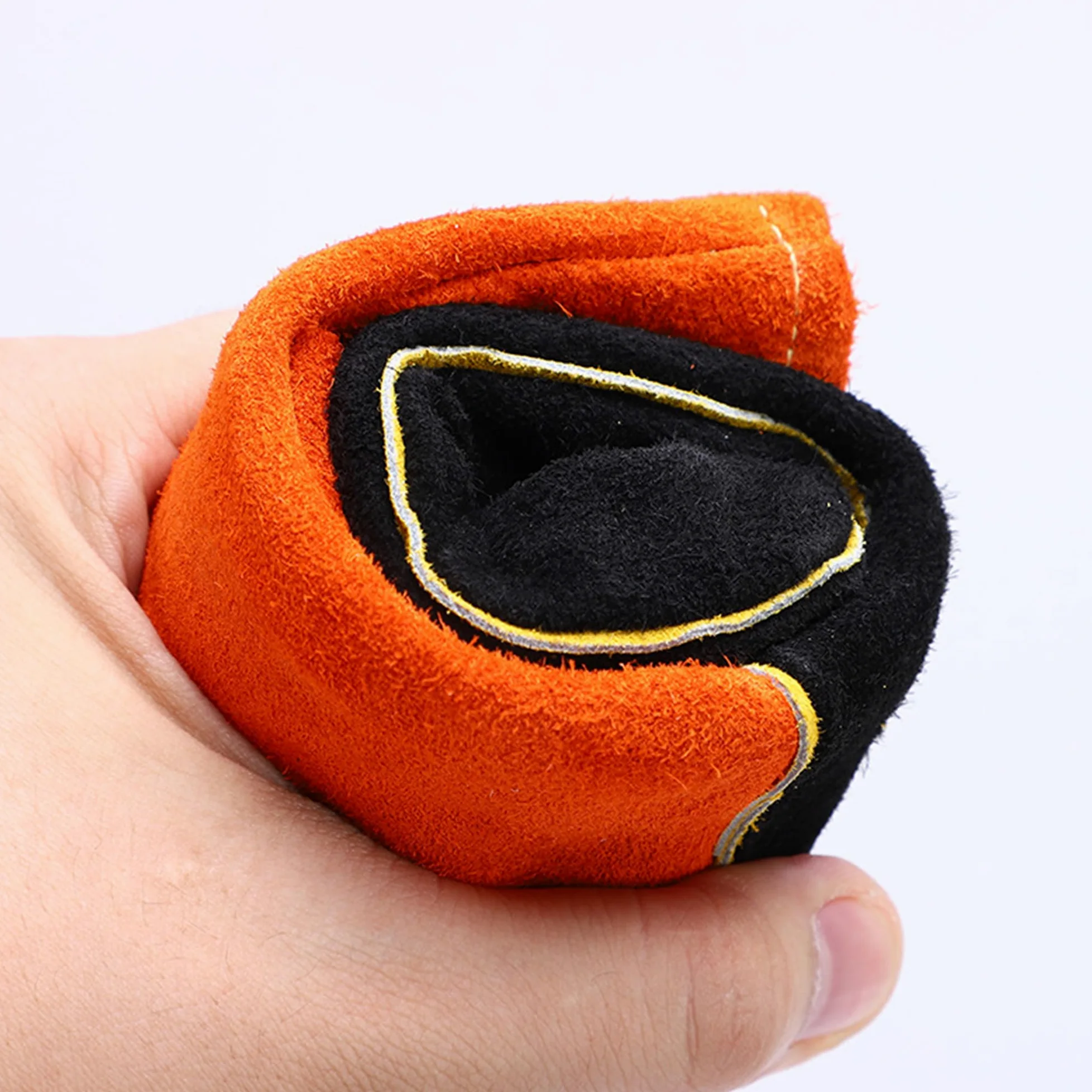 SUQ Guantes de Barbacoa de Cuero Resistentes al Calor, Guantes de Chimenea, Guantes de Horno, Guantes de protección contra el Calor a Prueba de Fuego, Guantes de Soldadura, Jardinería