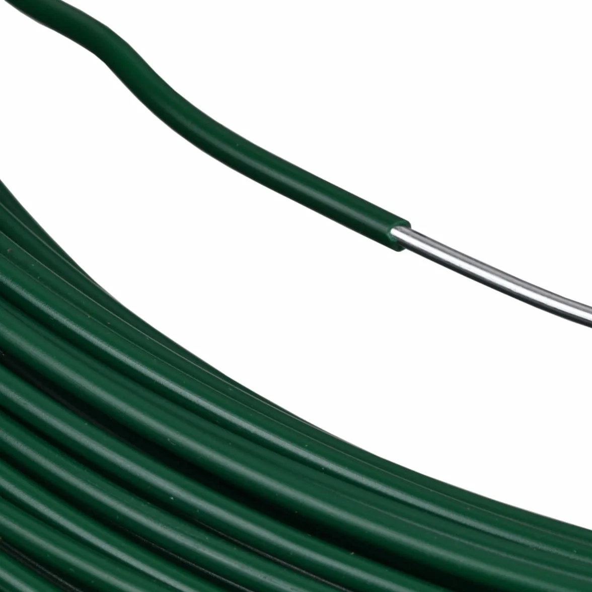 Corderie Italiane 2014072-00 De Alambre De Hierro Plastificado, 1,8 Mm, 100 Mt, Verde