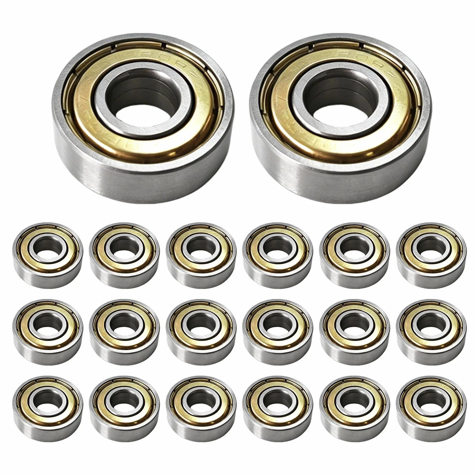 Rodamientos de Bolas 608zz 8x22x7 mm Doble Blindaje Metálico para Skateboards Patines