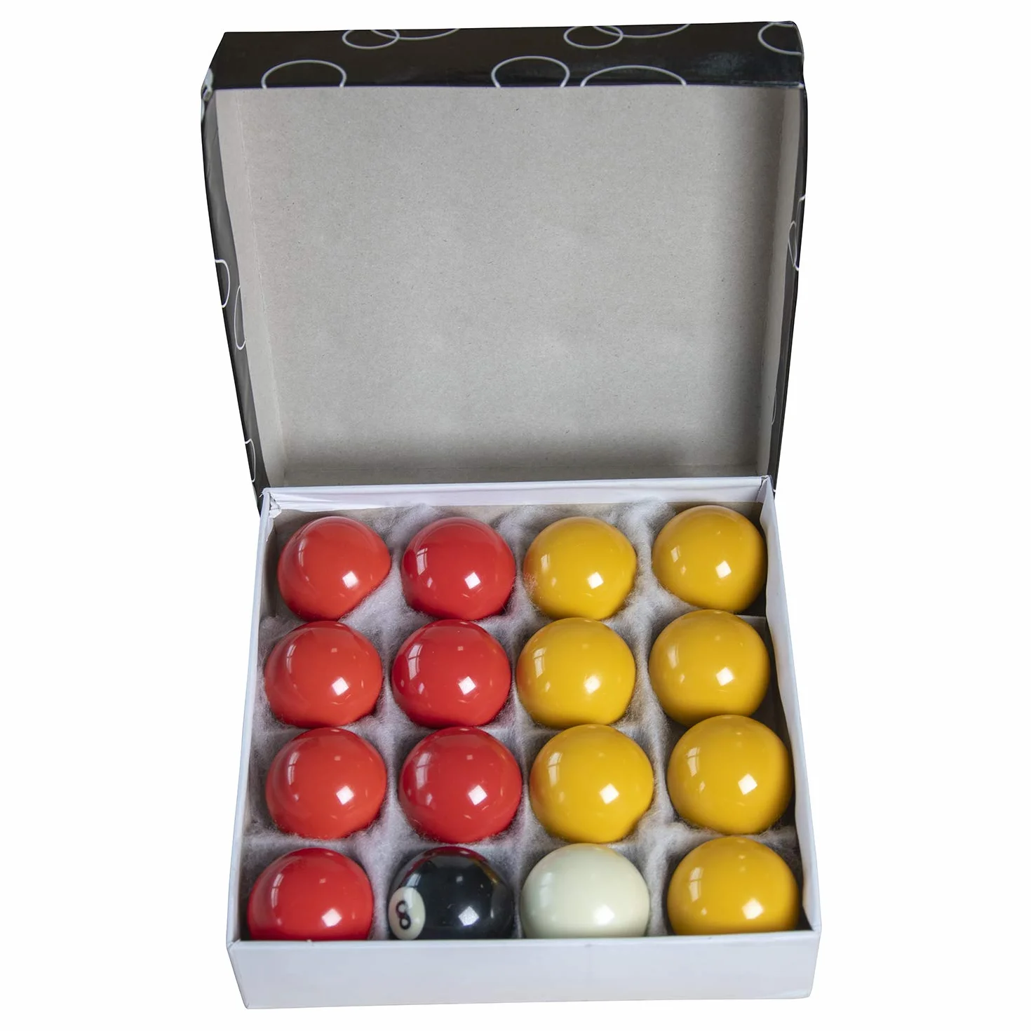 Juego de 16 Bolas de Billar Inglés de Resina 50,8 mm