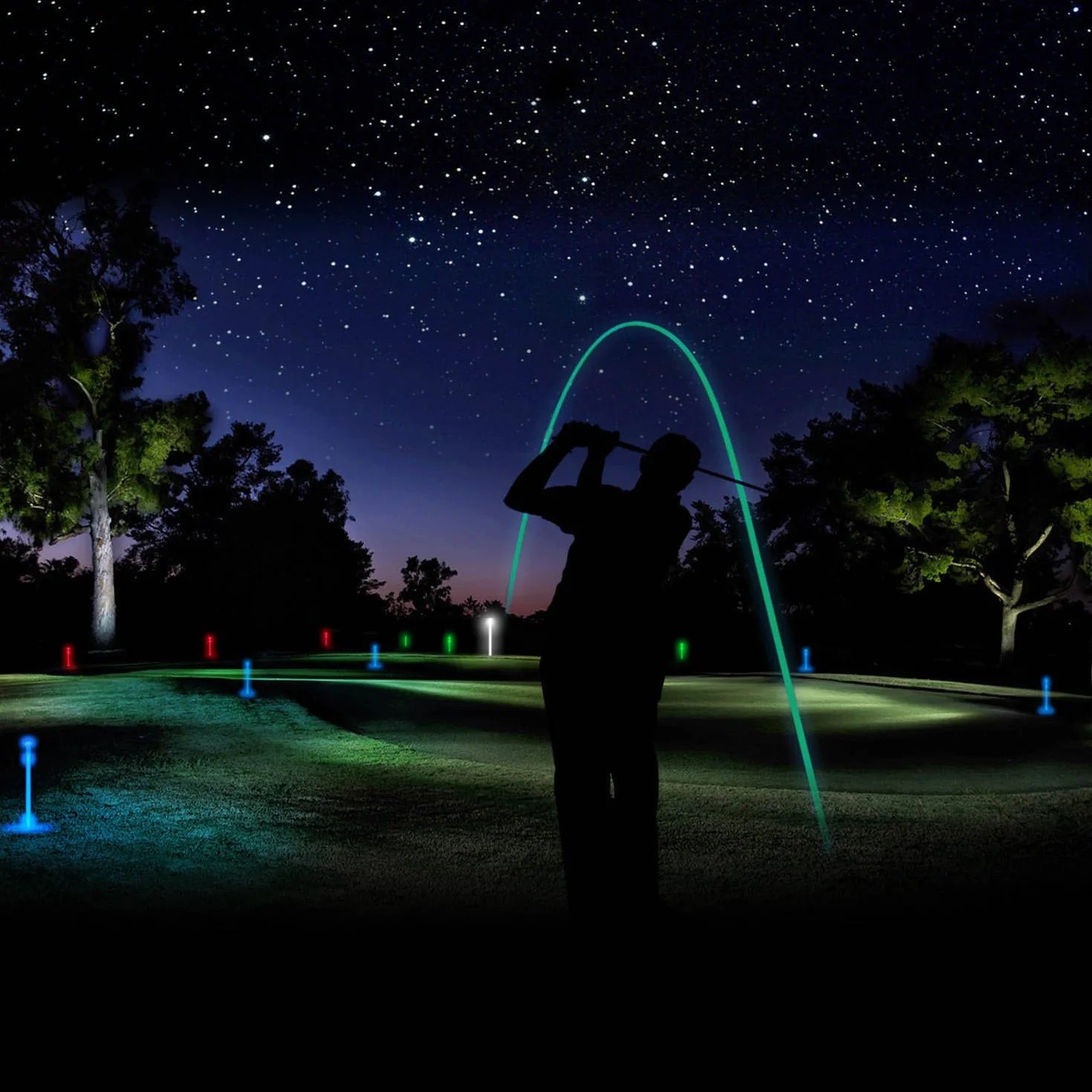 R&L Pelotas de Golf Brillantes Fluorescentes para Deportes Nocturnos