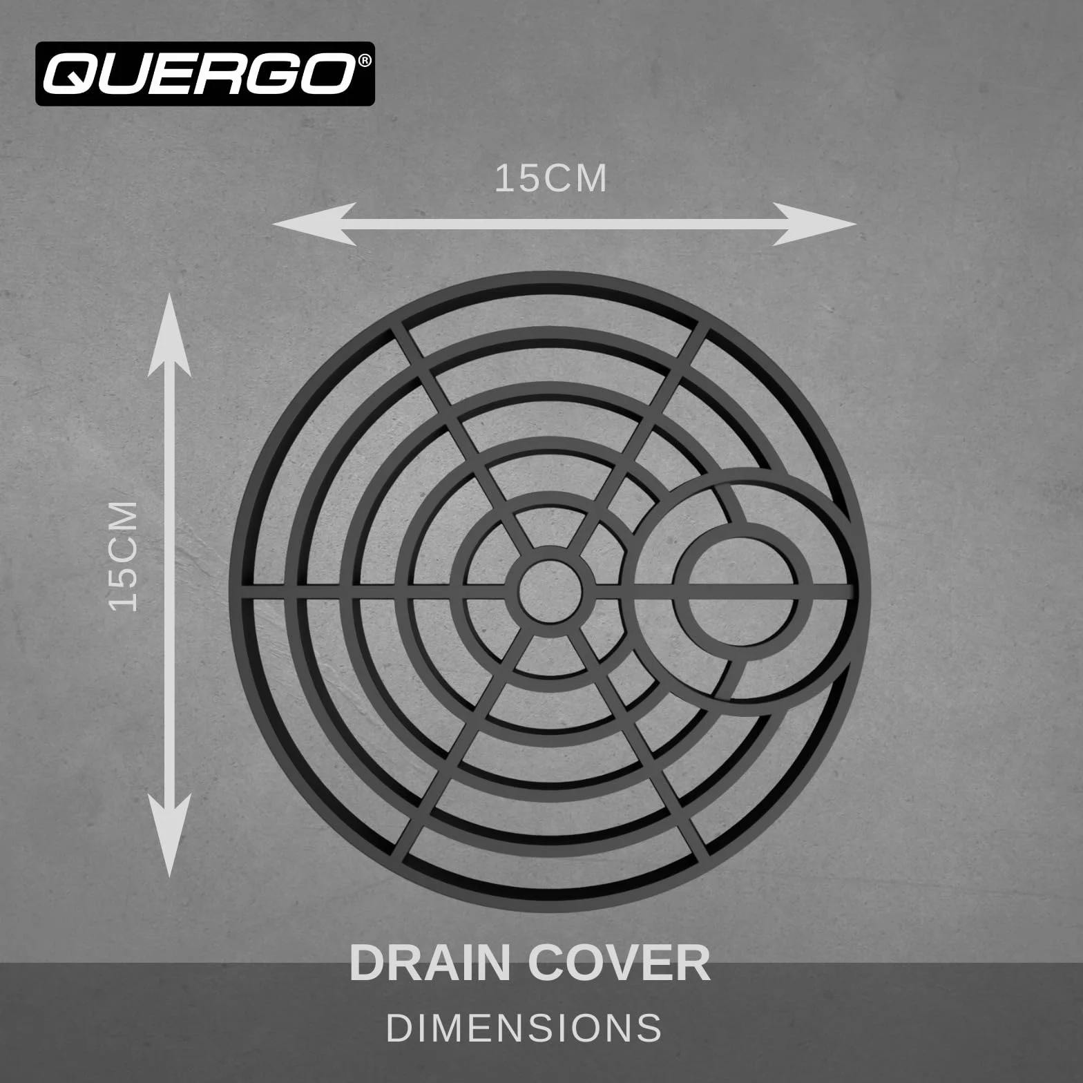 Cubiertas de drenaje redondas para exteriores de 150 mm