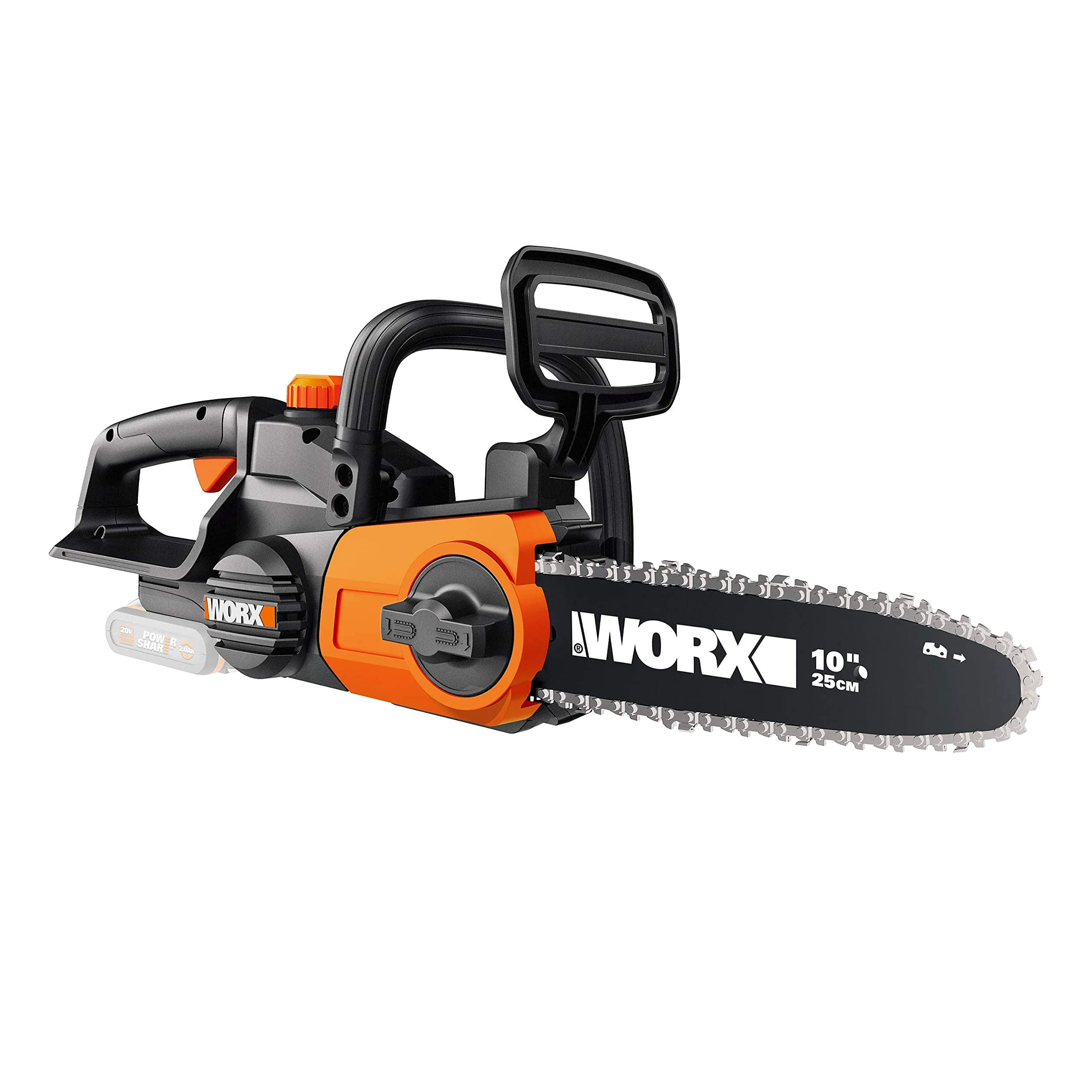 Motosierra a Batería WORX WG322E.9 20V 25cm Tensión Automática Lubricado Automático