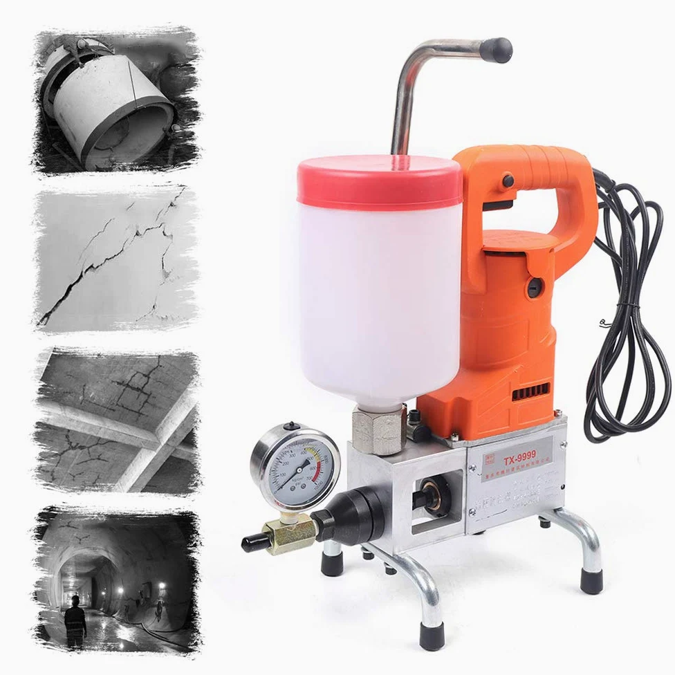 Inyección de alta presión Perfusion máquina bomba inyectable máquina de moldeo para suelo máquina de inyección inyección de grietas de hormigón, reparación de fugas, bomba de moldeo de alta presión
