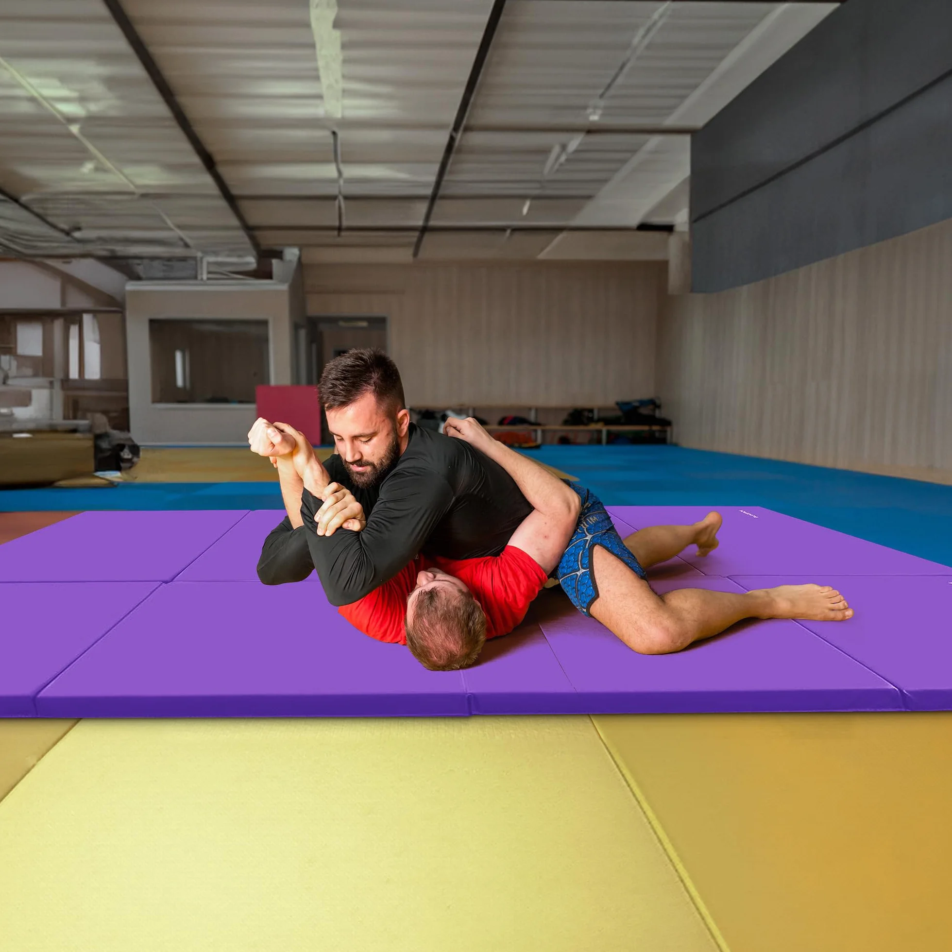 BalanceFrom GoGym Esterillas multiuso 4x10x2 pulgadas extra gruesas antidesgarros para gimnasio