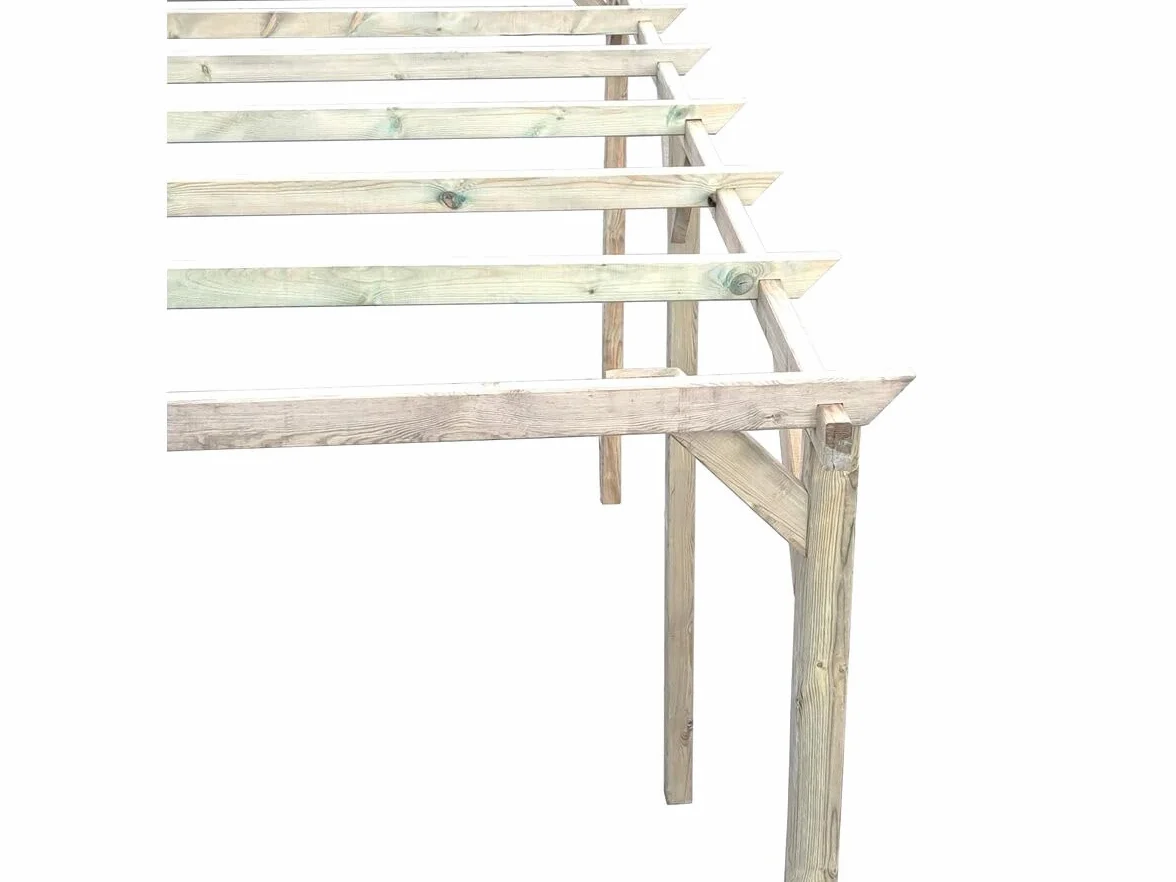 Habitat et Jardin Marquesina para vehículo de Madera <> 3 x 5 m