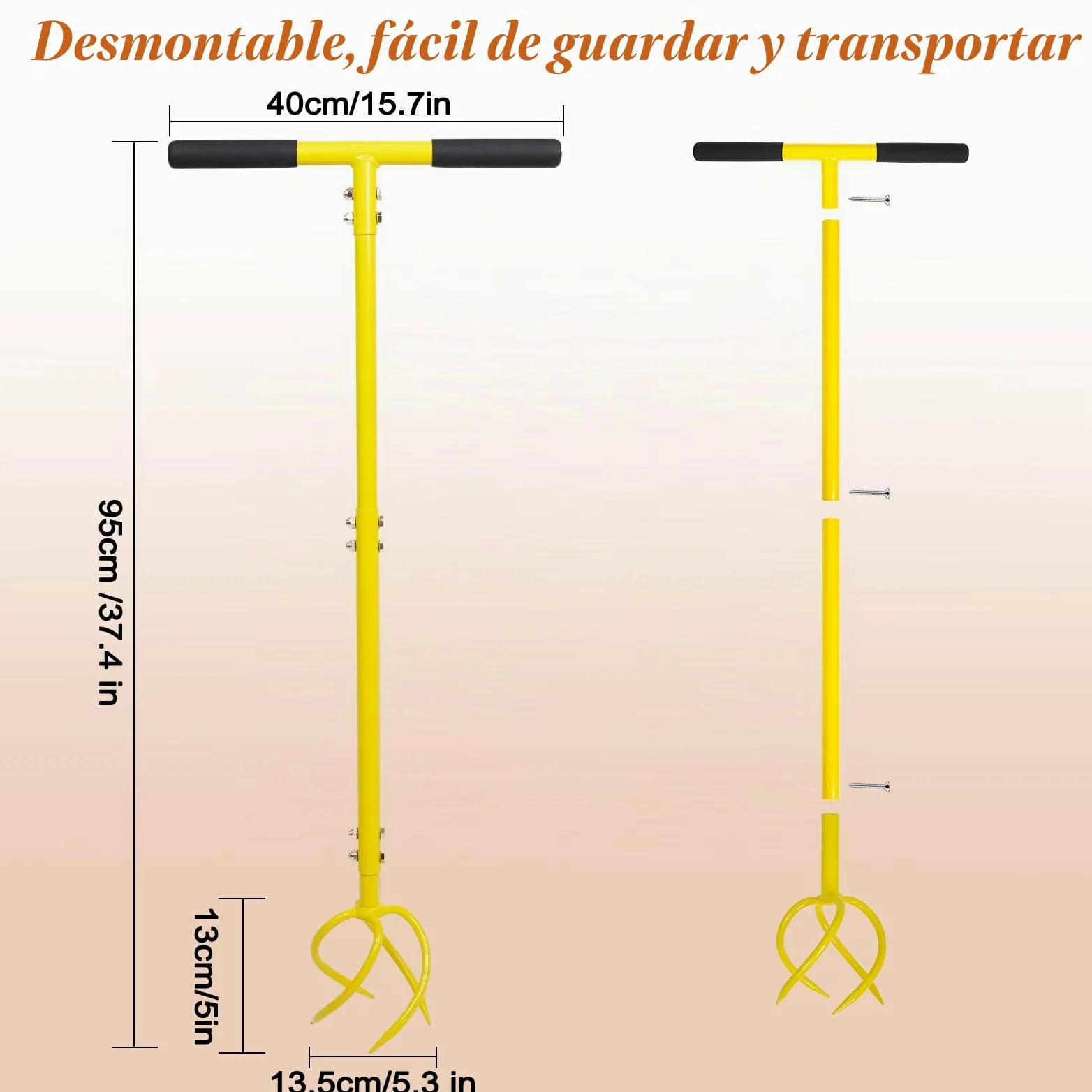 BARAYSTUS Garra de jardín cultivador manual para suelo, malas hierbas y tierra