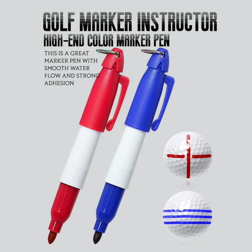 Kit de alineación de marcadores de Bolas de Golf 12pcs Plantilla de Revestimiento Herramienta de Poner