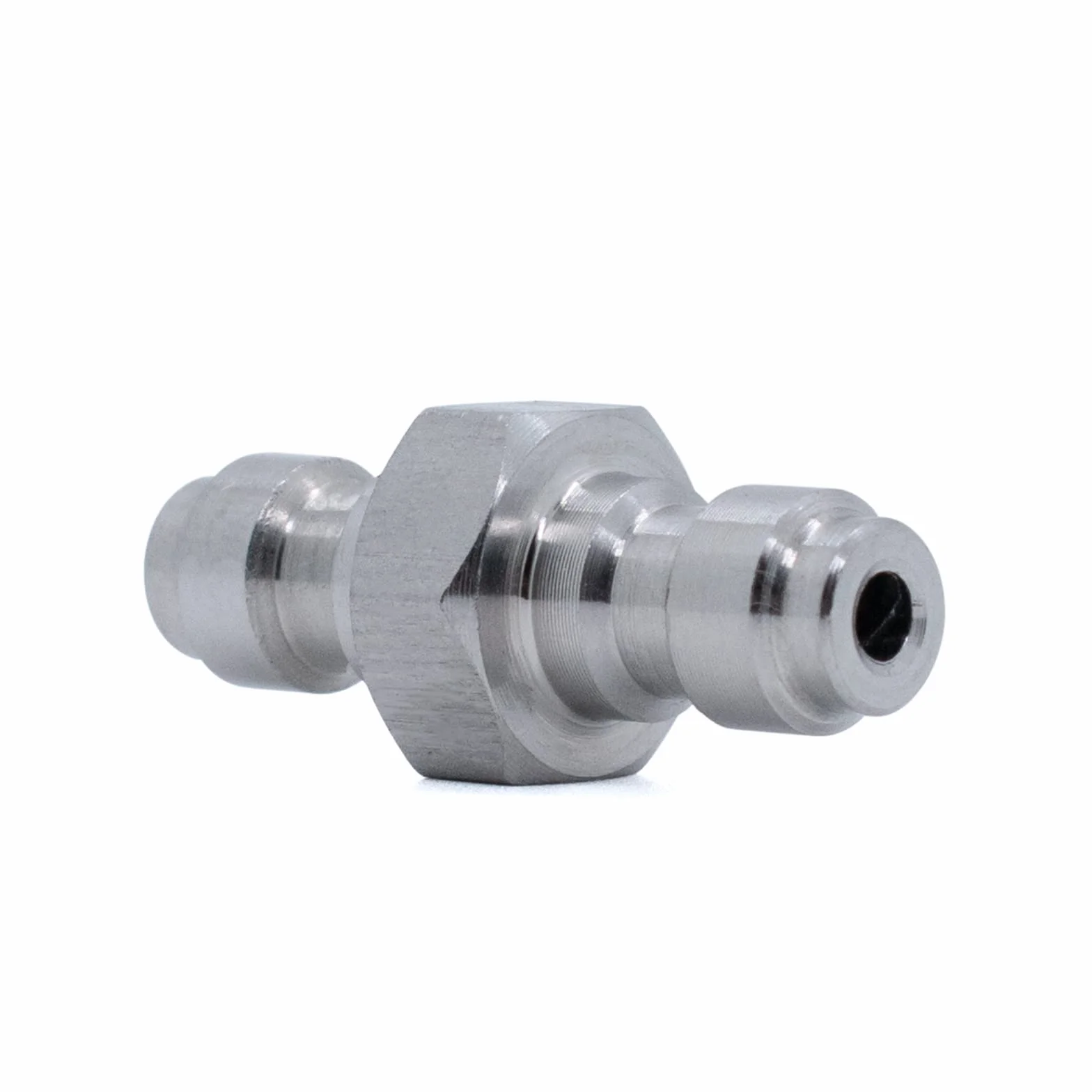 TUXING Adaptador de acoplamiento doble macho de desconexión rápida 8 mm acero inoxidable