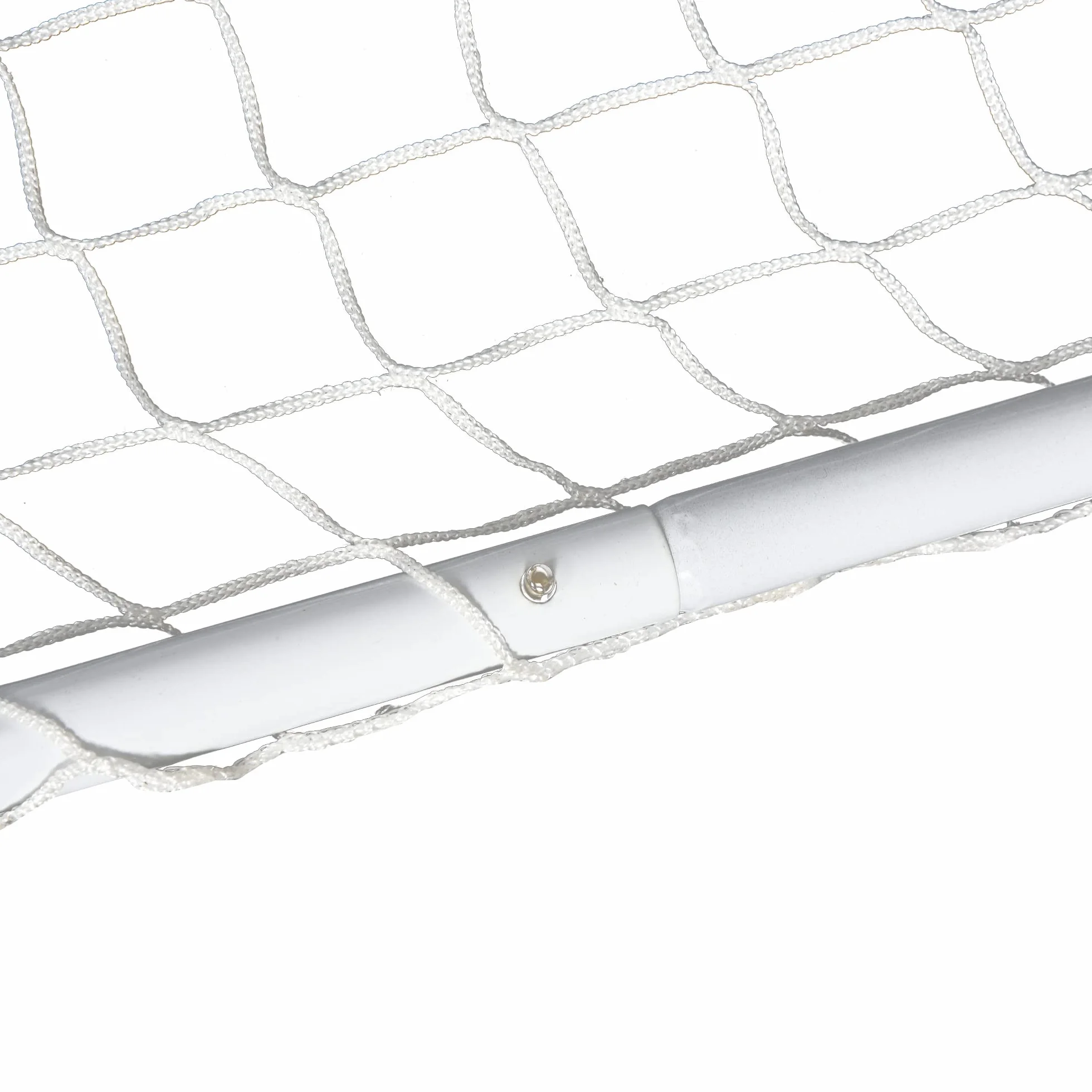 HOMCOM Set de 2 Porterías de Fútbol con Red y Balón, Acero y Poliéster, 78x46x56 cm, Blanco