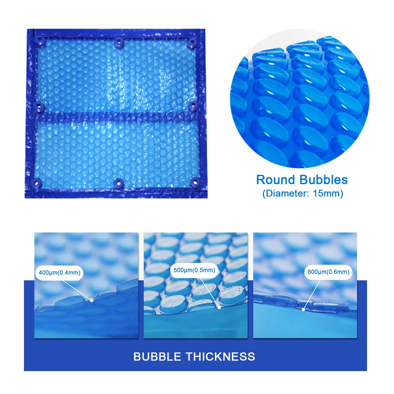 Carrete de piscina para cubiertas, rodillo telescópico de aluminio con ruedas y manivela para mantas solares, compatible con piscinas enterradas y sobre el suelo