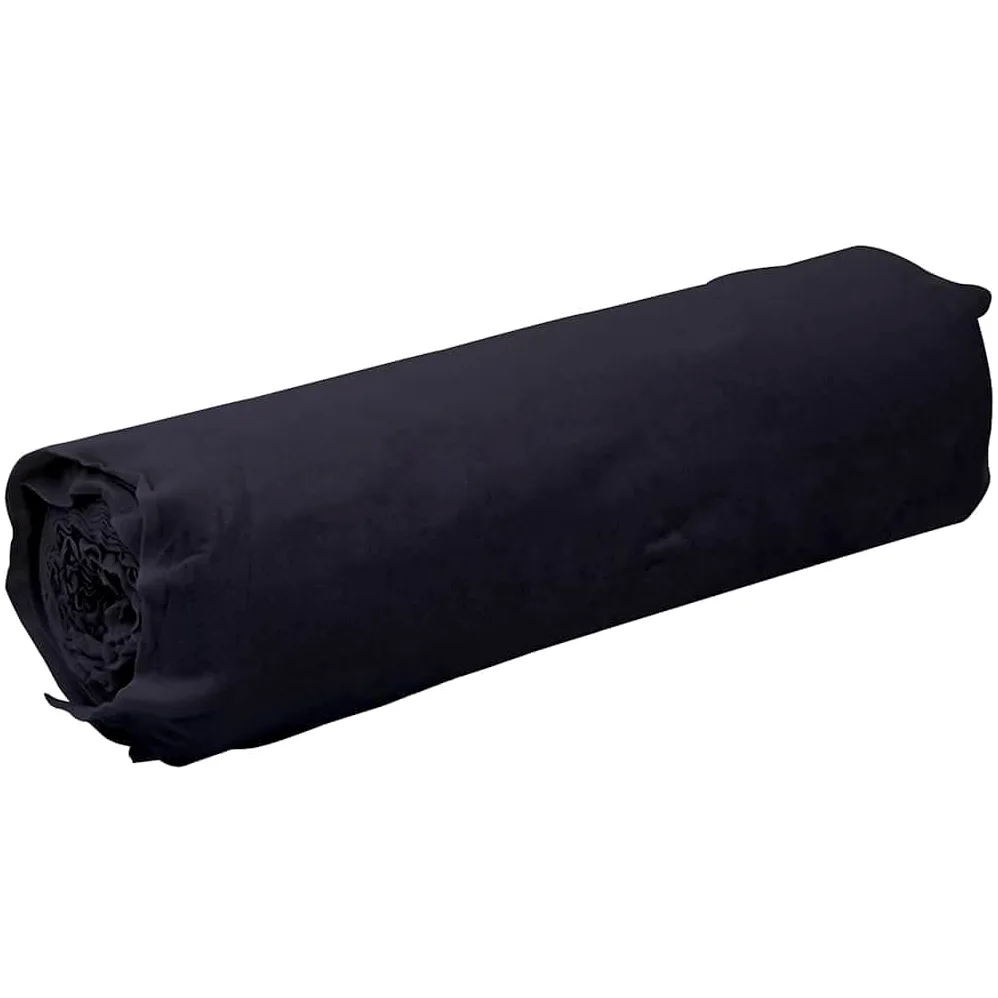 Geotextil fieltro negro 1 x 10 m de fibra de poliéster resistente para protección contra malas hierbas, cuidado del jardín y cubierta del suelo, ideal como vellón para malas hierbas