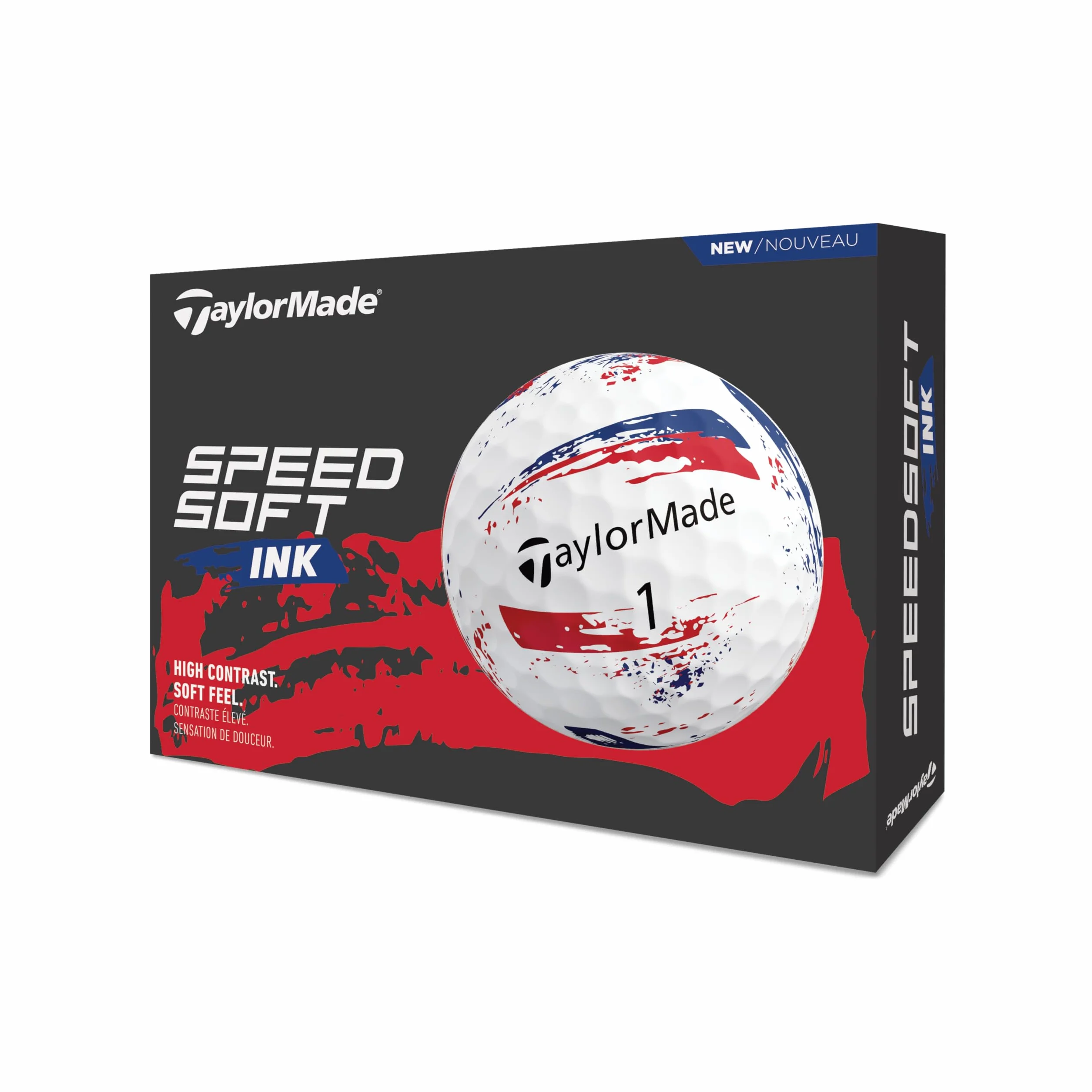 TaylorMade TM26 SpeedSoft Ink Pelotas de Golf 12 Unidades