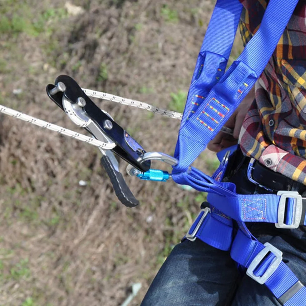Yosoo Health Gear Descensor de Escalada, Aleación de Aluminio, para Cuerdas de 10 a 12 mm