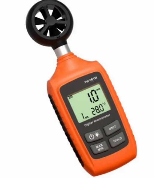 Anemómetro digital portátil YW-561M Temperatura, medidor de viento