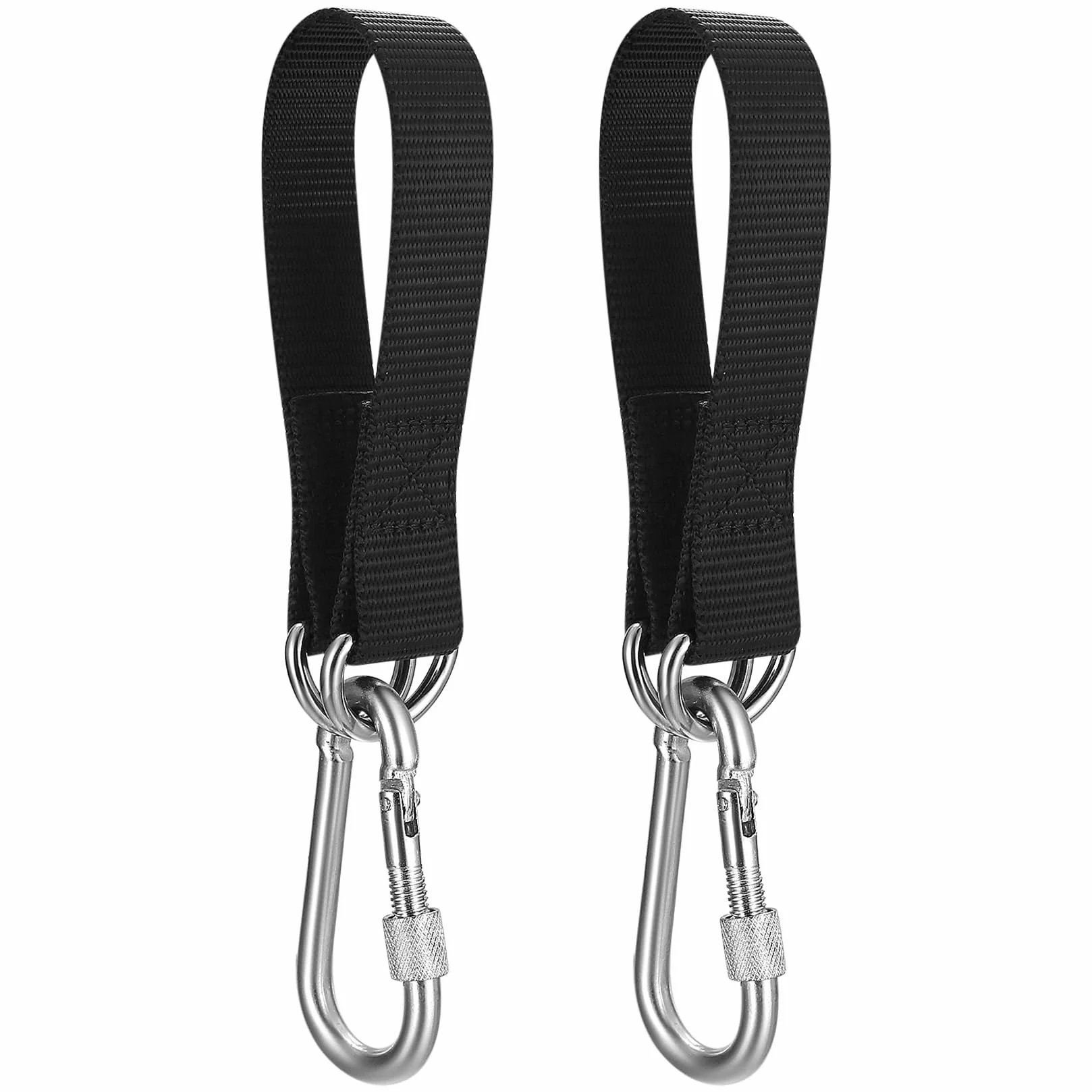 Kit de Fijación para Hamaca de 2 Piezas,Correas de Árbol para Columpio, Conjunto de Fijación de Silla Colgante con Mosquetones y Anillos en D, Correas para Hamaca para Columpios de Interior y Exterior