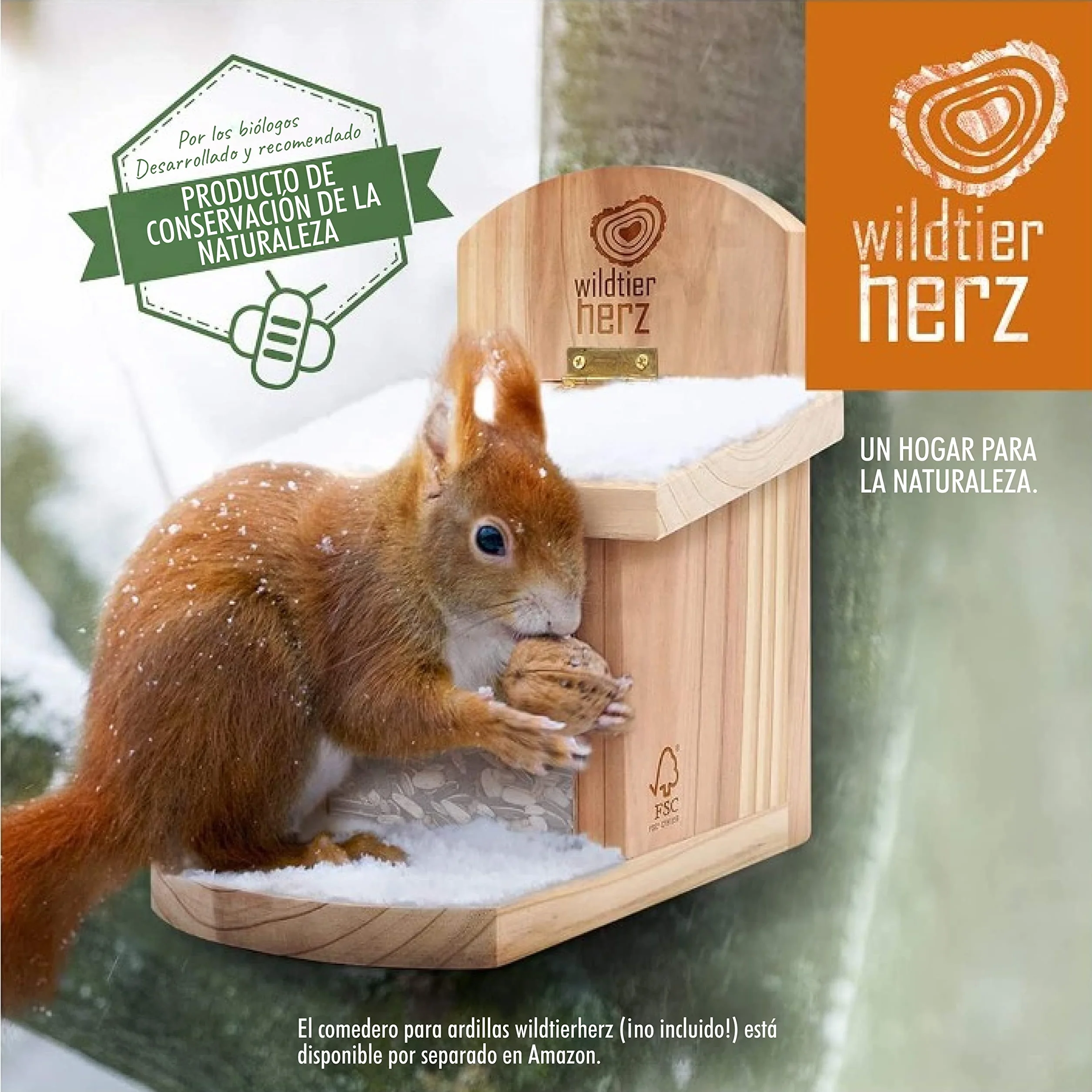 wildtier herz I Alimentación para Ardillas 2kg I Comida de Ardillas para Alimentos - Alimento para Ardilla