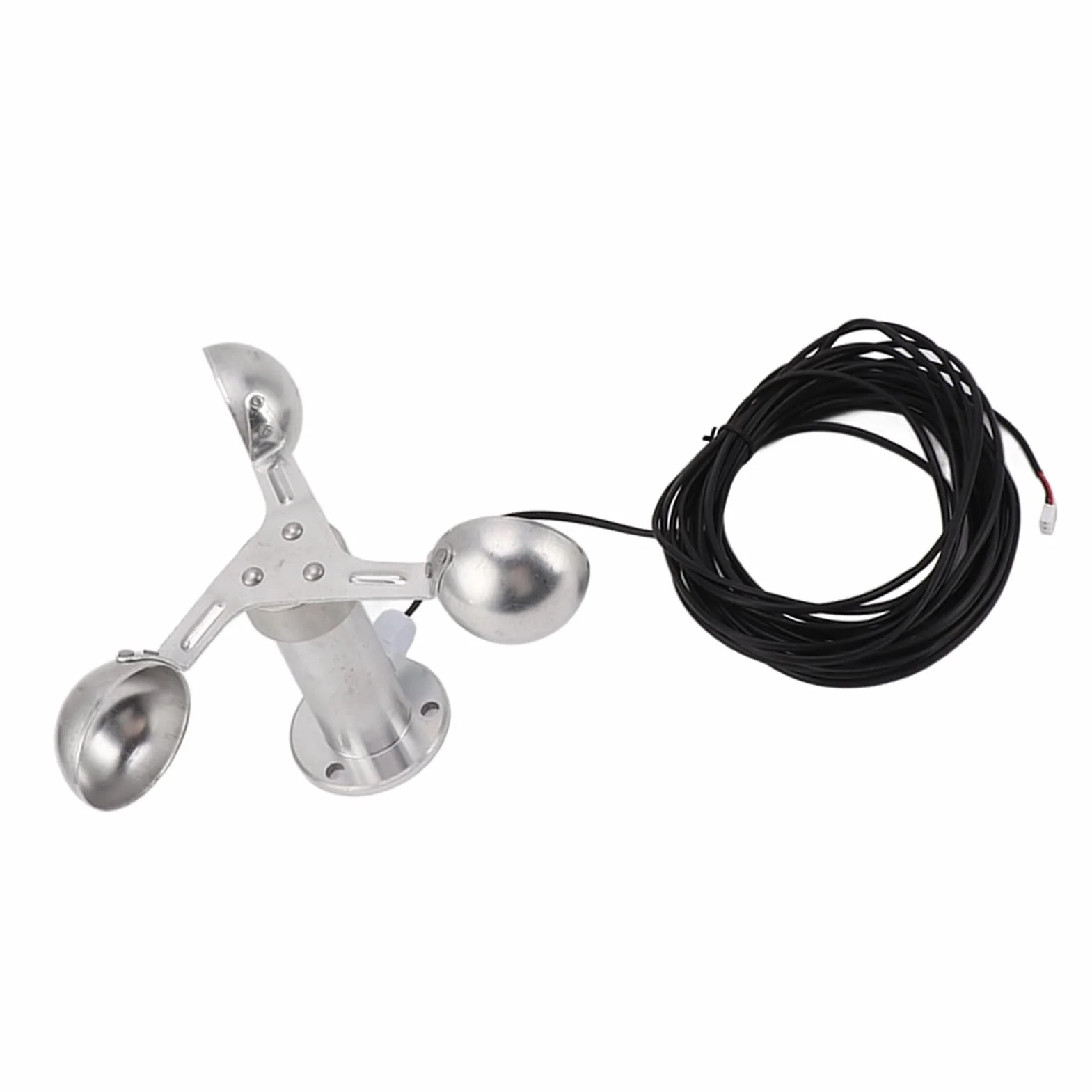 Sensor De Velocidad Del Viento Anemómetro De 3 Tazas De Aleación De Aluminio De 0 A 3,8 V, Ideal Para Centrales Eléctricas Y Monitoreo Meteorológico