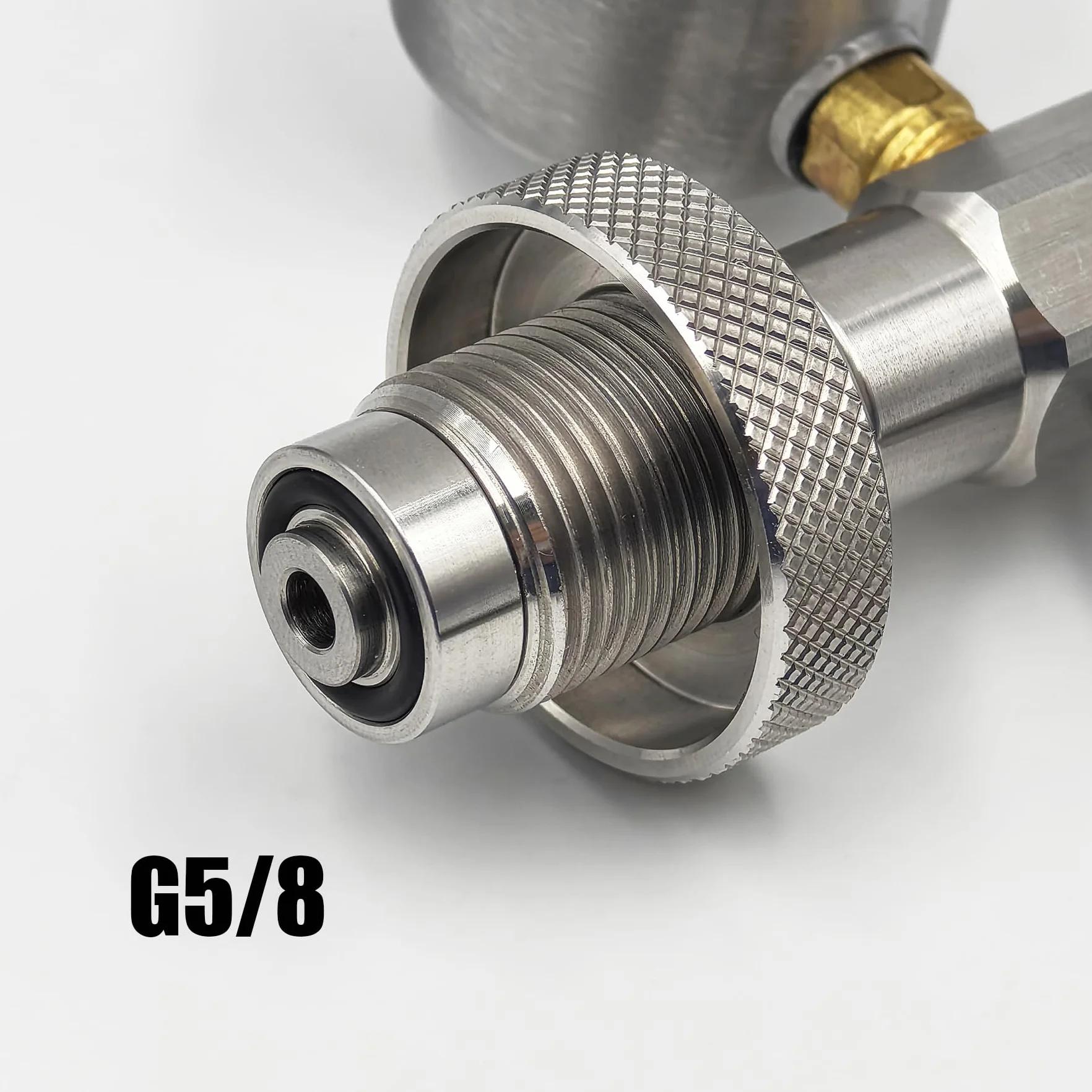 DRYHTEN Depósito de cilindro de aire comprimido G5/8 (5/8BSPP) DIN adaptador de válvula HPA