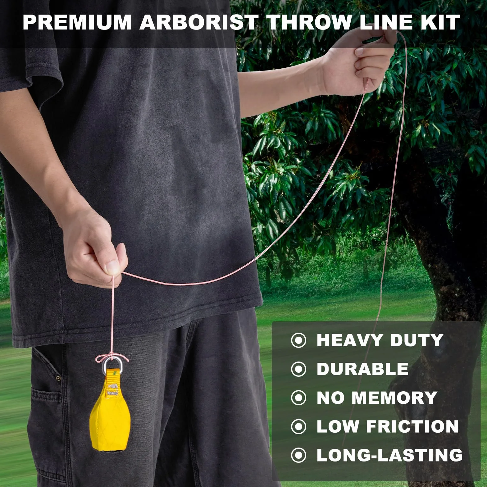 SOB Outdoor Bolsa de Peso para Lanzar con Anillo D 300g Amarilla