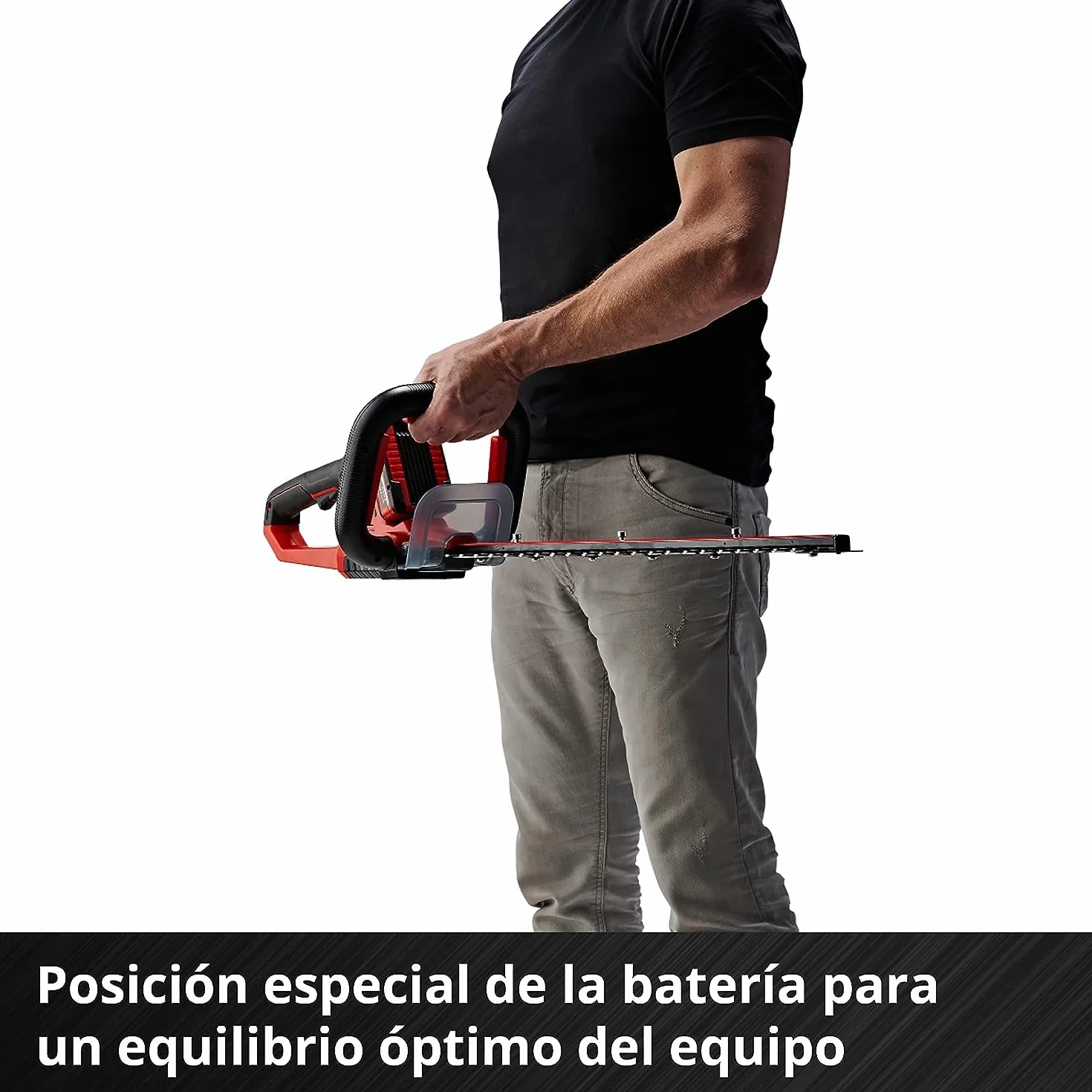 Einhell Cortasetos con batería ARCURRA 18/55 Power X-Change (18 V, 55 cm de Longitud de Corte, 18 mm Distancia Entre Dientes, colector de Recortes, asa Frontal Estrecha, sín batería)