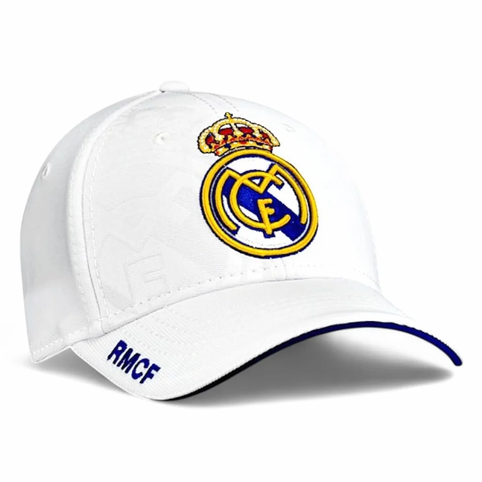 Real Madrid Gorra 1ª EQUIP-17 Nº3 Talla Adulto Ajustable Blanco