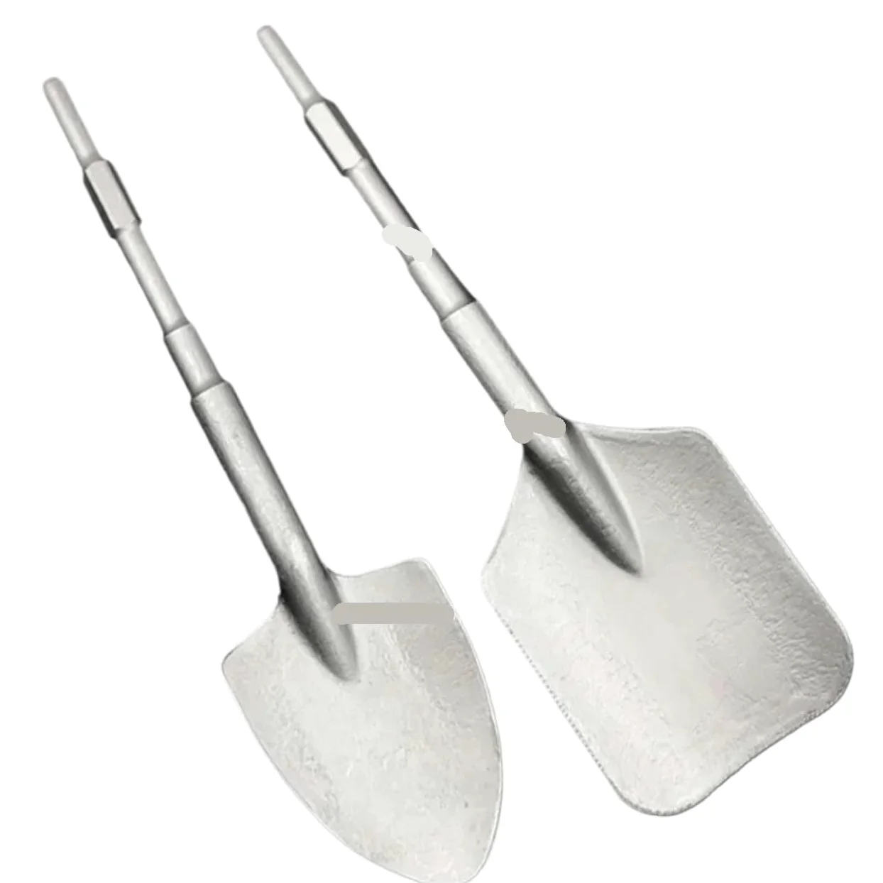 Paleta para arcilla Pico eléctrico pequeño, mango hexagonal, cincel ensanchado, for excavar tierra, zanjas, agujeros y plántulas de árboles(Pointed shovel)
