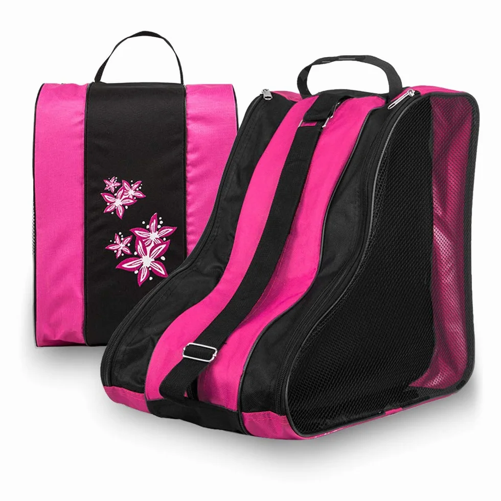 Lixada Bolsa Patines Mochila 3 Capas Transporte Transpirable 4 Ruedas