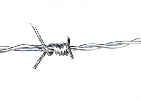 Alambre de Espino Galvanizado | Alta Resistencia | Púas de 4 Puntas | Distancia entre Púas 10 cm | 250 m | Diámetro 1,6 mm