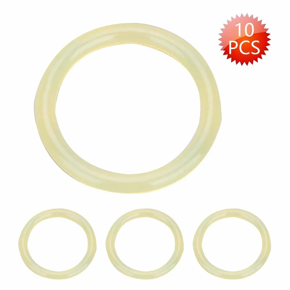 Juntas tóricas de Tanque de Aire Paintball 10 Piezas 13.8 x 1.9 mm Poliuretano Alta Resistencia Beige