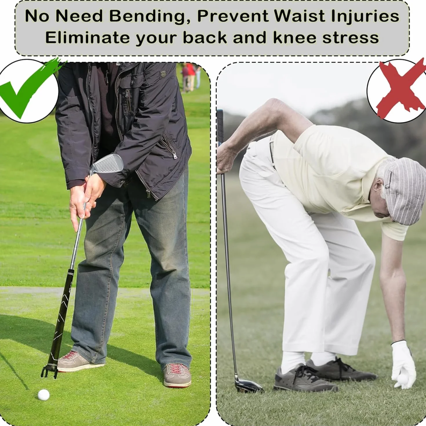 Mini Recuperador de Bolas de Golf Plegable, 4 Piezas, Accesorio de Plástico para Recoger Pelotas