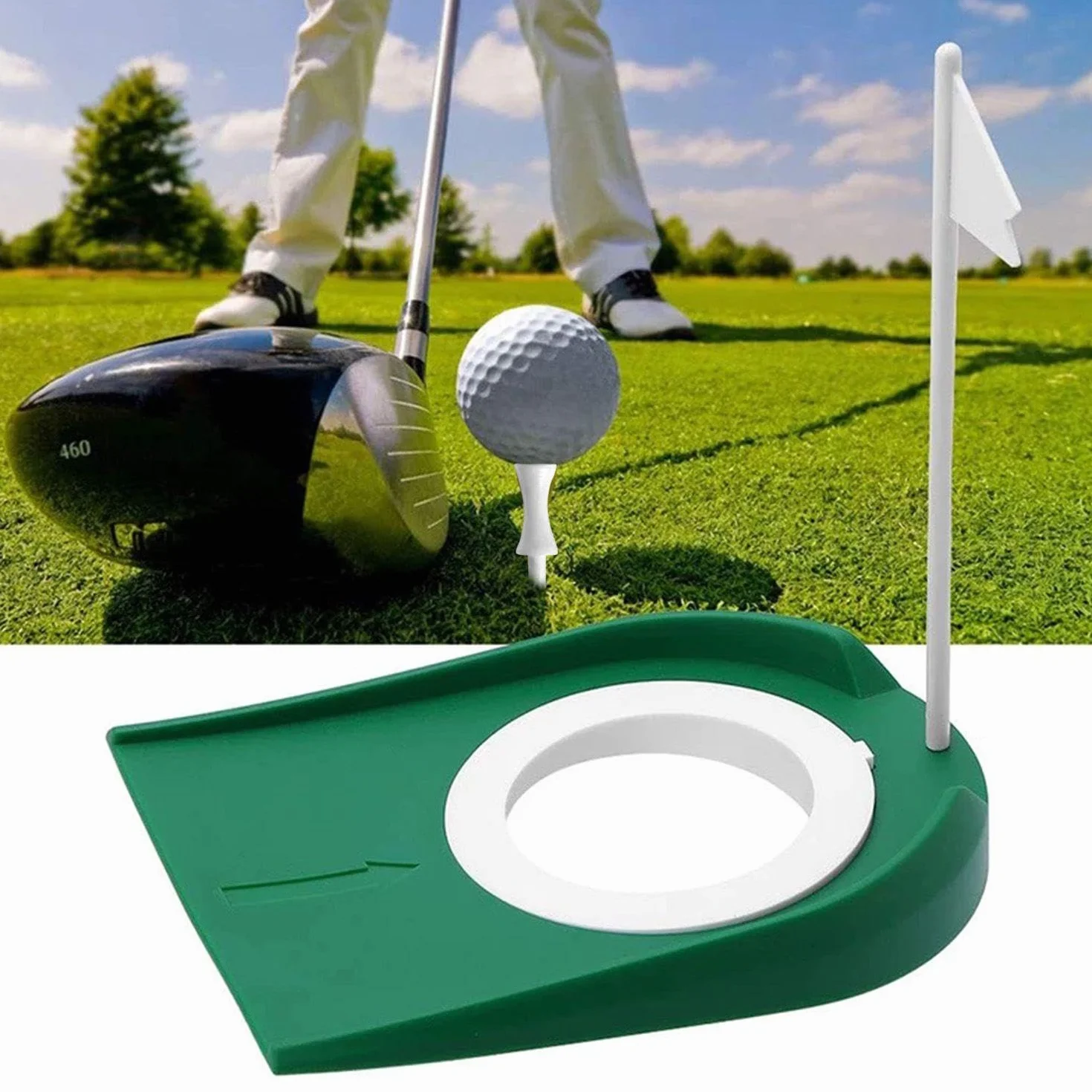 Putters De Golf 2 Piezas Y Picos De Golf 5 Piezas, Ayudas Entrenamiento Golf, Accesorios Práctica Mini Golf Interiores