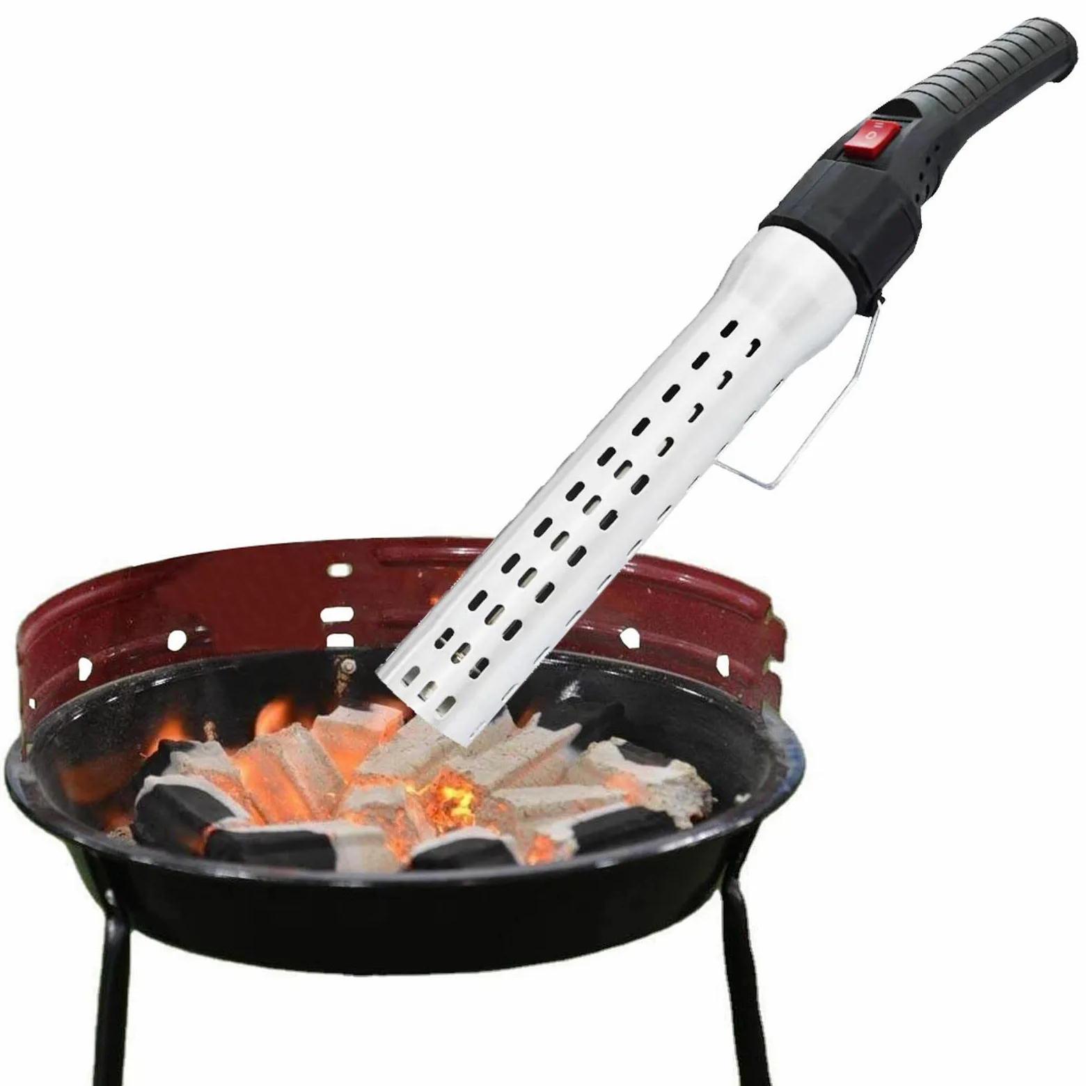 Encendedor Barbacoa, Portátil Encendedor Eléctrico para Encienda Carbón o Leña Rápidamente, Multifunción Encendedor Comercial Casa para Chimenea Hoguera Horno para Pizzas(Color:A)