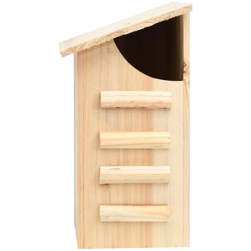 vidaXL Casa para Murciélagos Animales Nido Jaula Caja Caseta Hotel Jardín Balcón Patio Terraza Gancho Decoración 30x20x38 cm Madera Maciza de Abeto