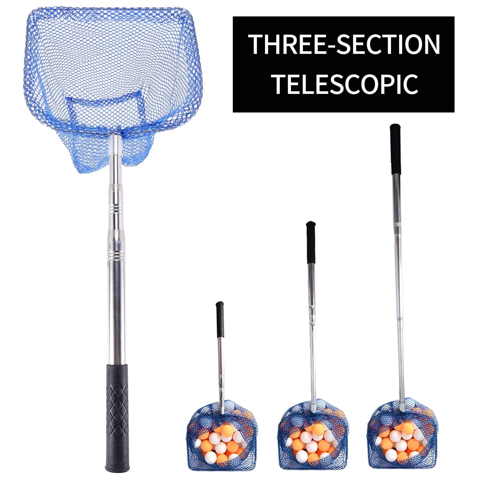 Telescopic Table Tennis Ball Pickup Container Training Tool