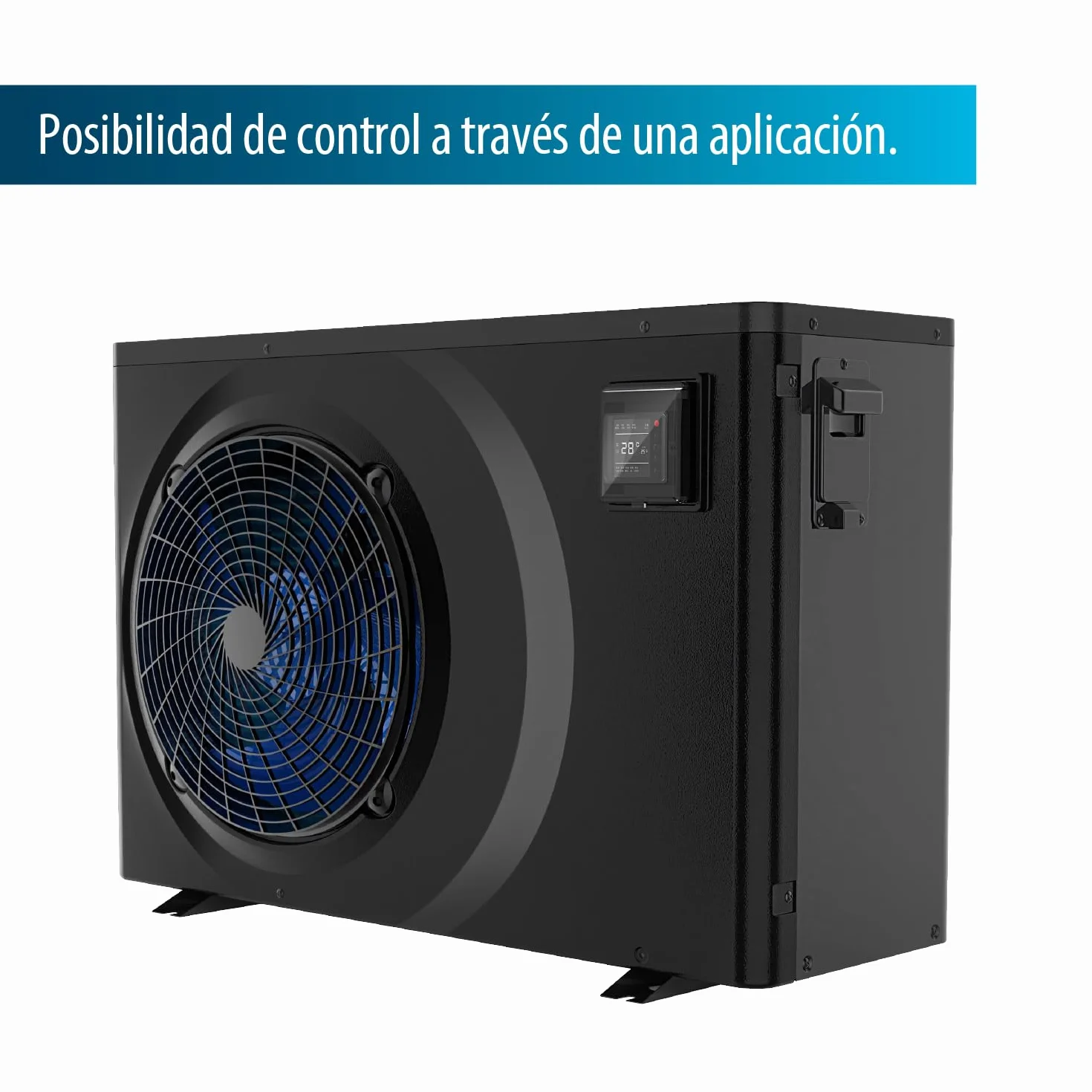 AquaForte Bomba de calor AquaForte Full Inverter 9,5 kW, 7,95 AMP, Consumo kW 0,12~1,75, Puede enfriar y calentar a la vez, Adecuada para piscinas de entre 20 y 40 m3, 39 kg, 896 x 353 x 644 mm