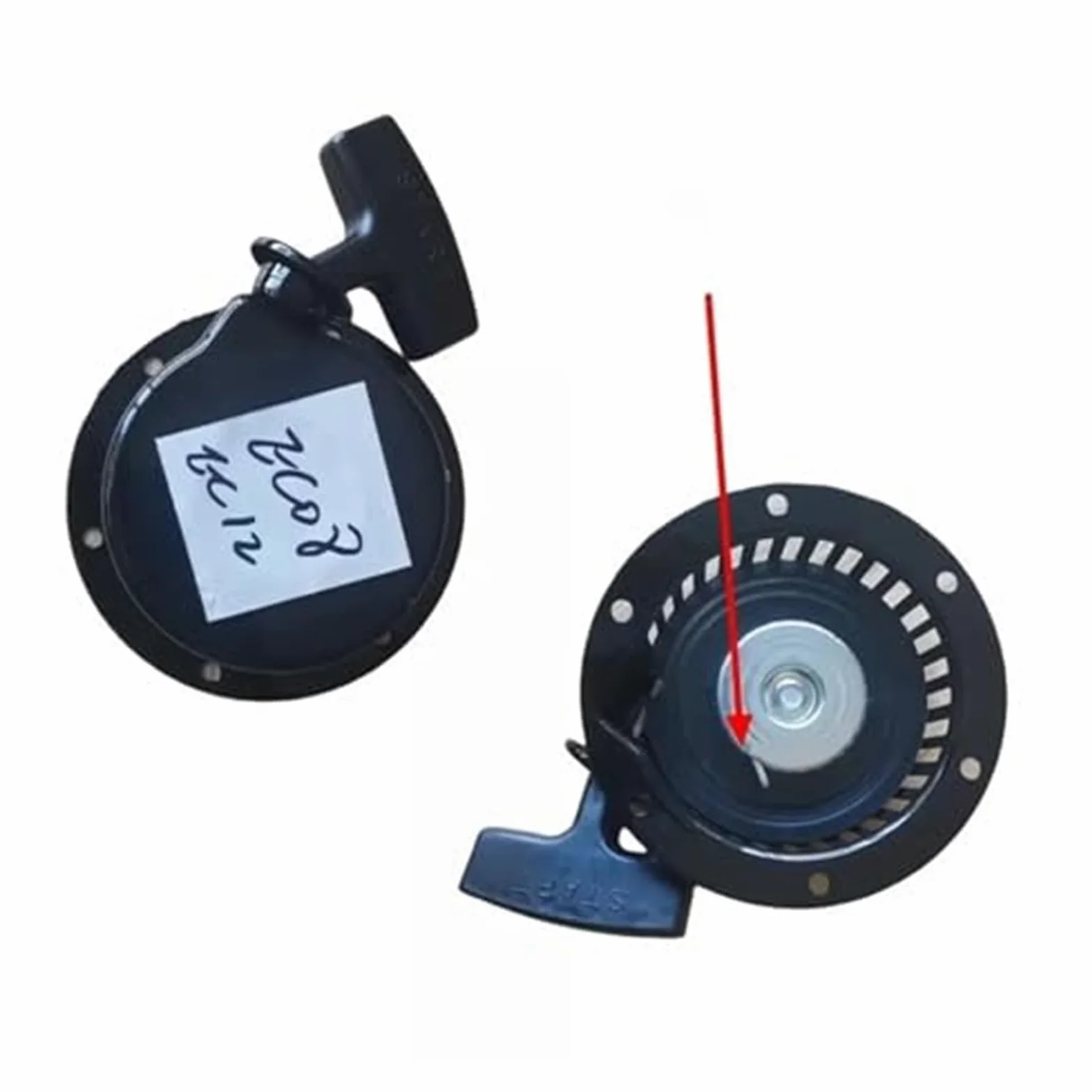 Arranque DE Retroceso 1E50FW Arranque RETRÁCTIL, for Robin, for Subaru, Piezas de Repuesto de Motor de Gasolina EC08 EC12 Arranque de Retroceso para cortacésped(Black 1 Claw)