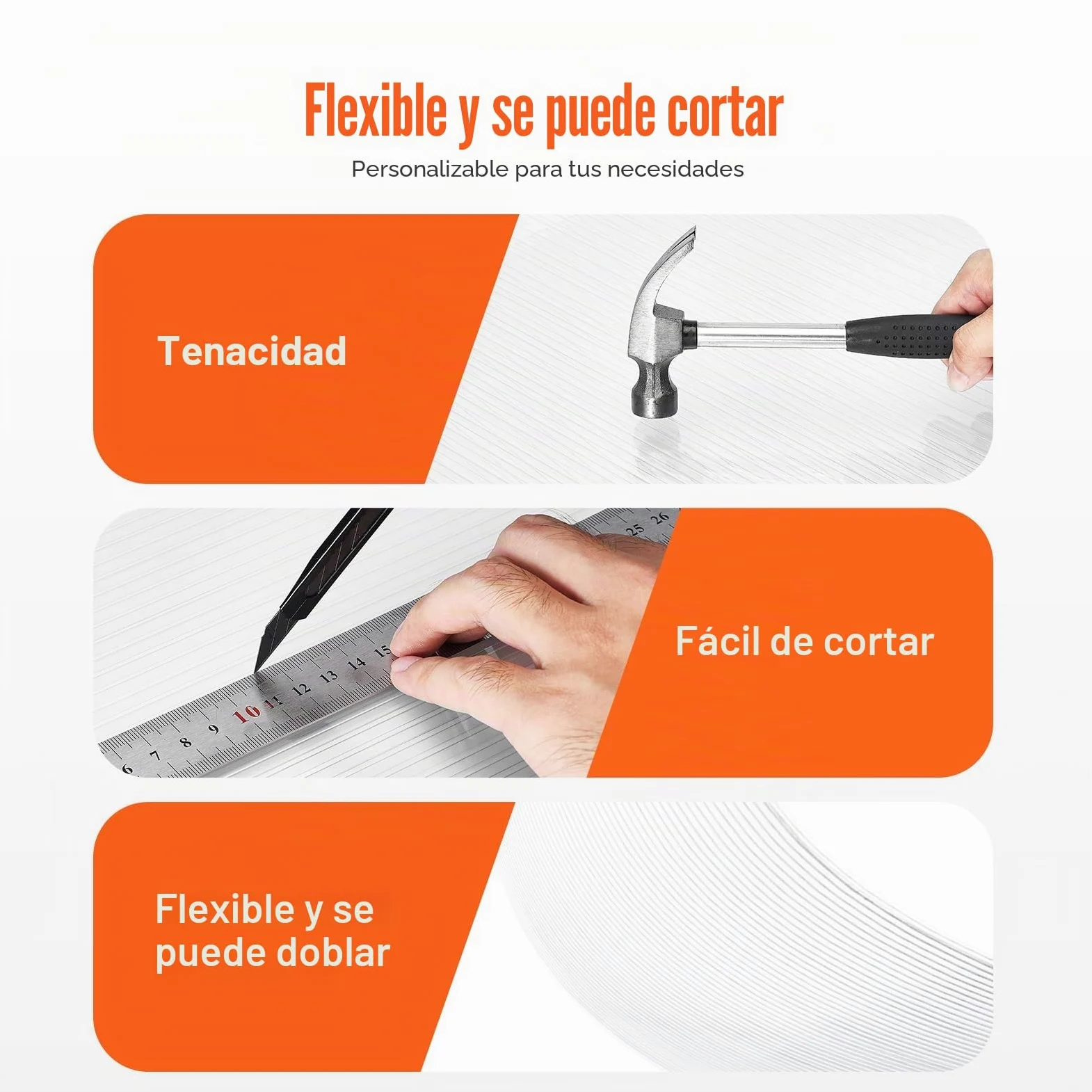 VEVOR Paneles de Policarbonato para Invernadero, Láminas de Plástico Corrugado con Protección UV Resistente al Agua, Resistentes al Impacto para Invernaderos y Jardines, 1210 x 605 x 4 mm, 24 uds